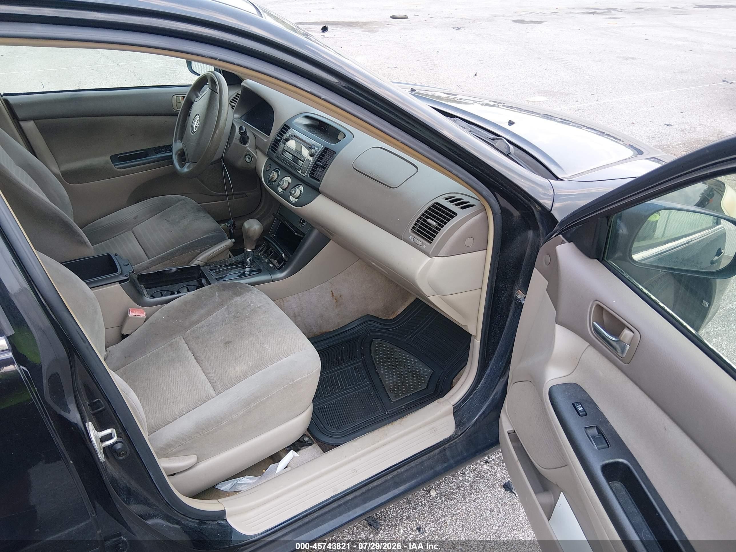 2005 Toyota Camry Le Black vin: 4T1BE32K05U046675
