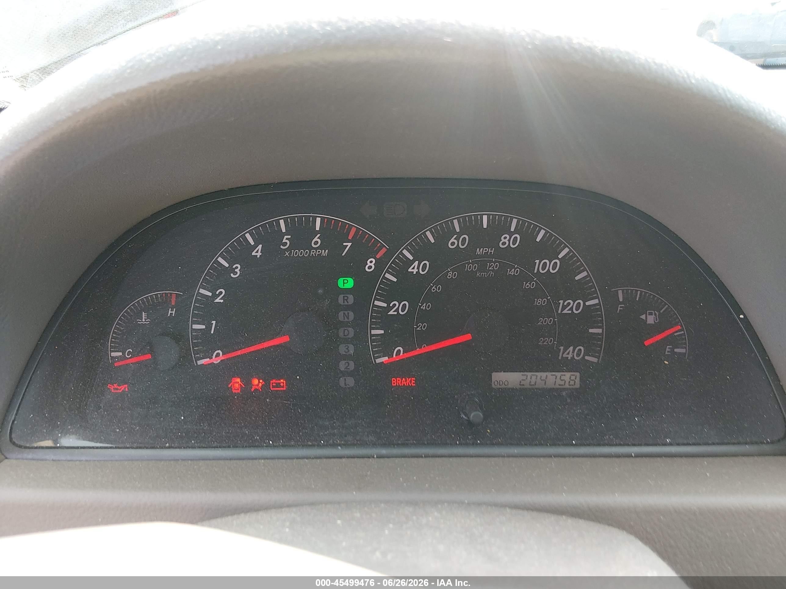 2005 Toyota Camry Le Gray vin: 4T1BE32K05U607389