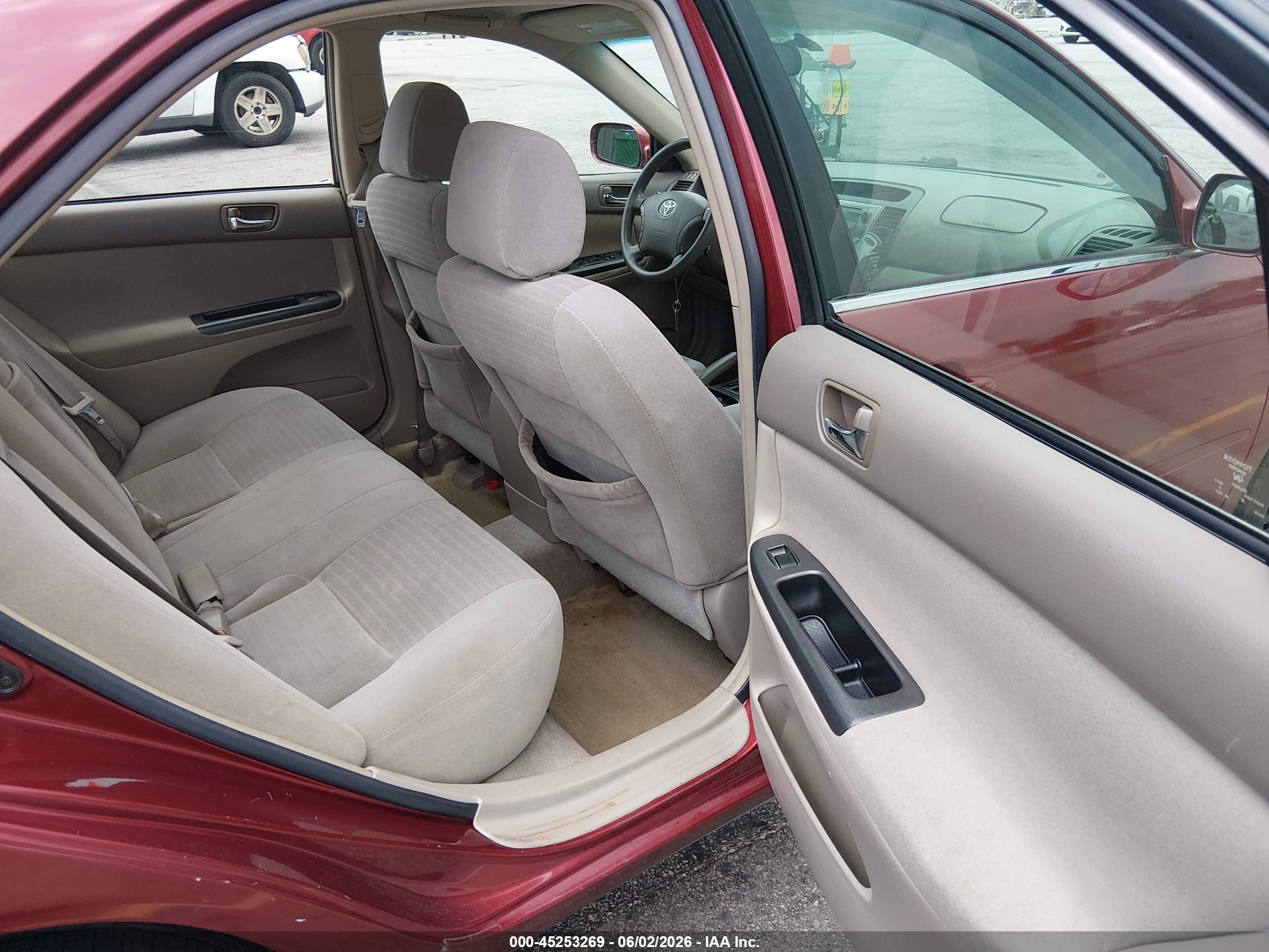2006 Toyota Camry Le Бордовый vin: 4T1BE32K06U107072