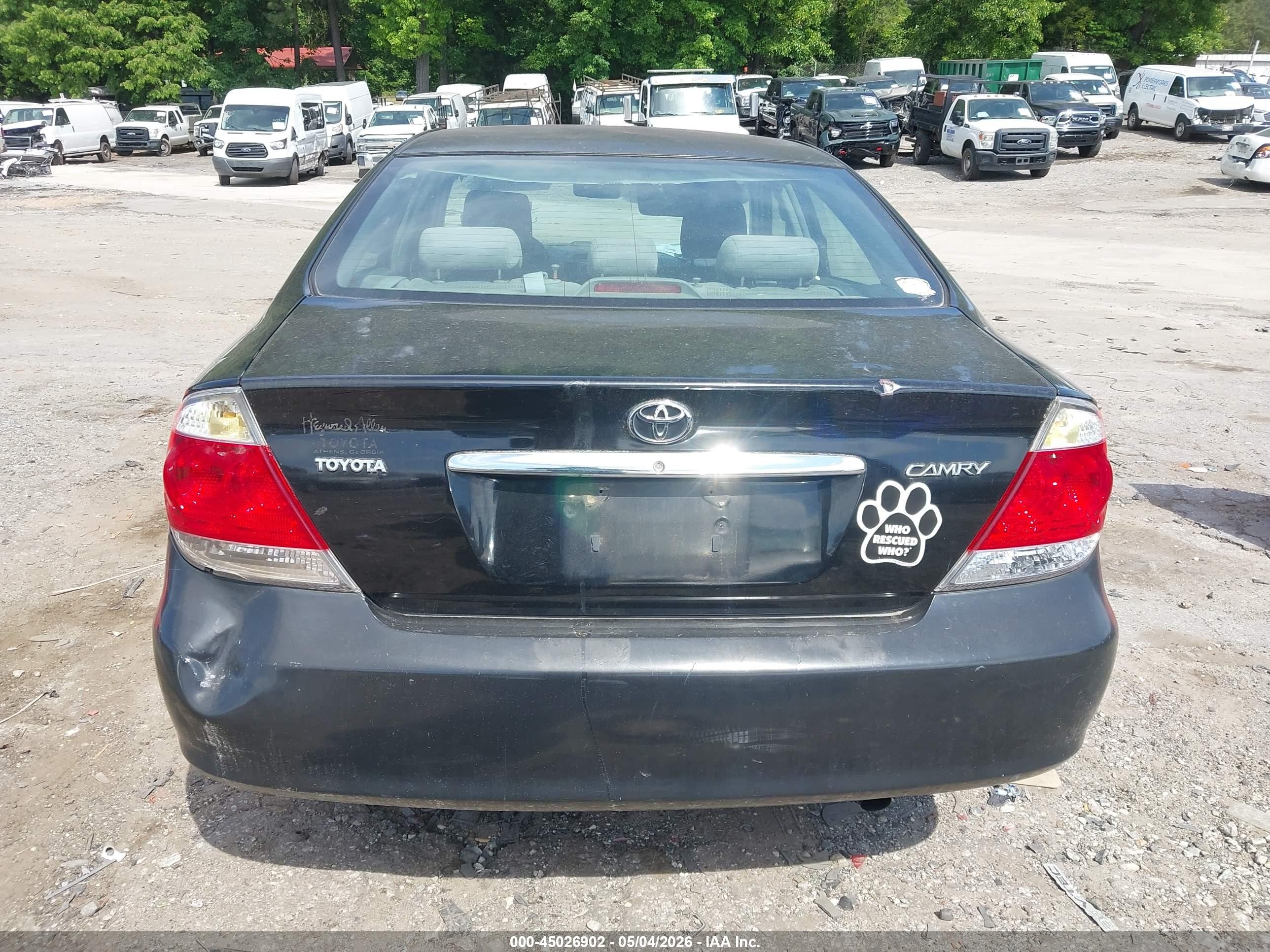 2006 Toyota Camry Std Black vin: 4T1BE32K06U116113