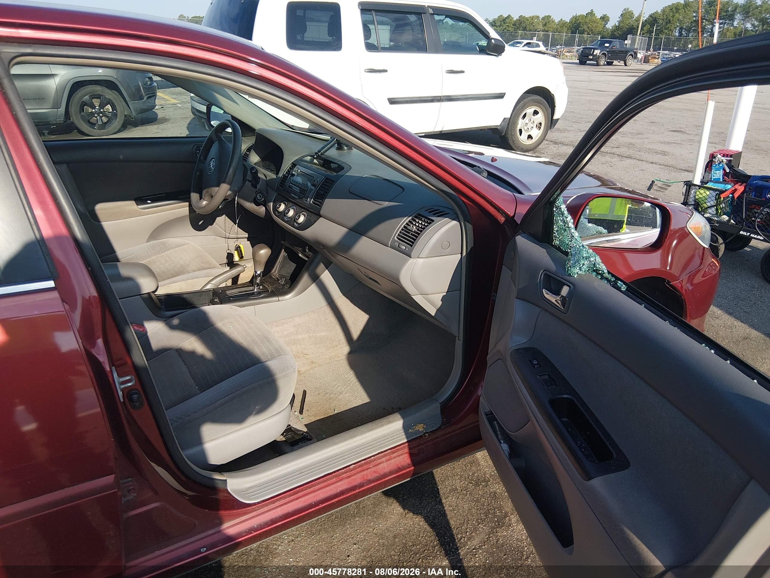 2006 Toyota Camry Le Бордовый vin: 4T1BE32K06U144977