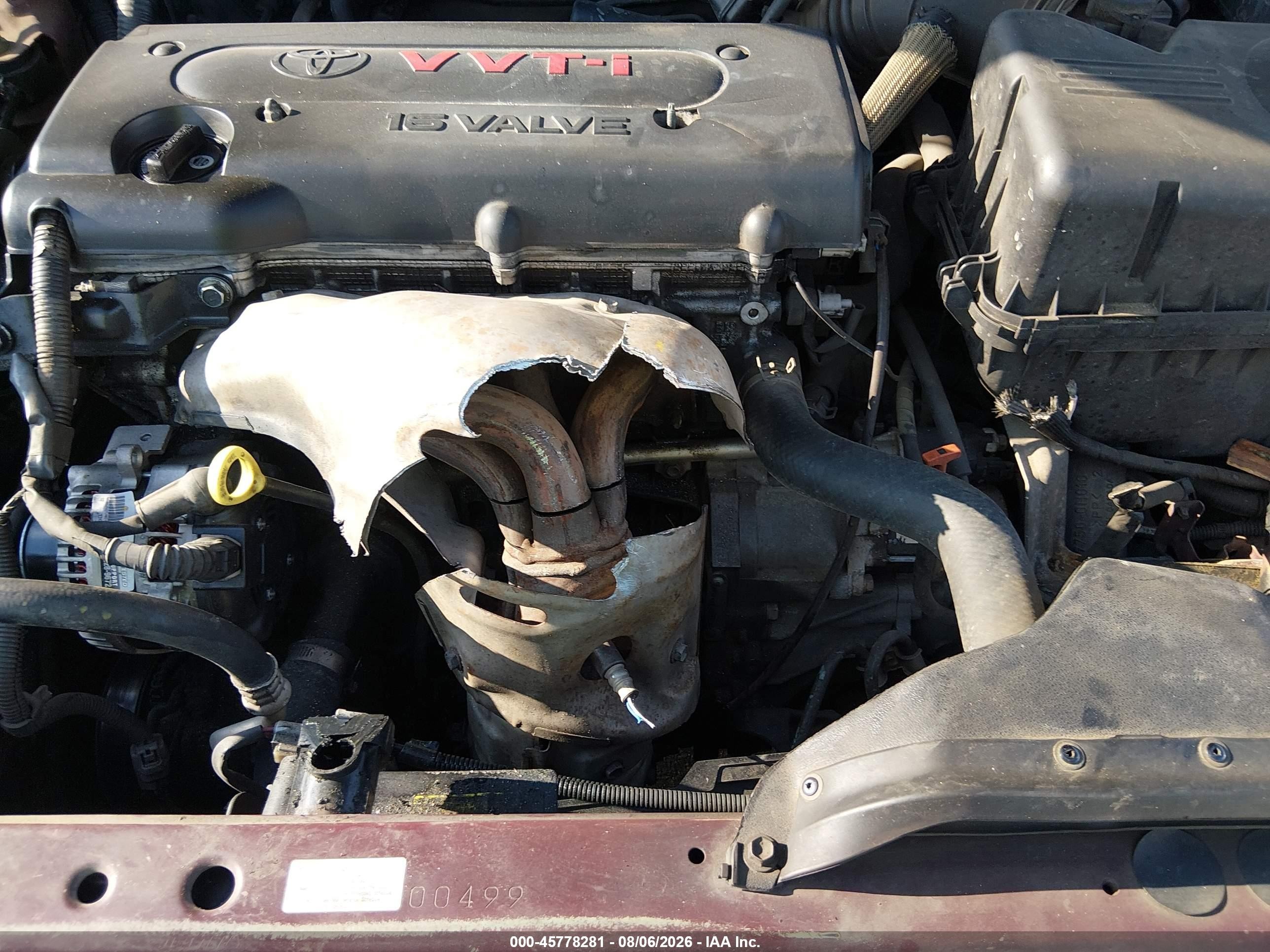 2006 Toyota Camry Le Бордовый vin: 4T1BE32K06U144977