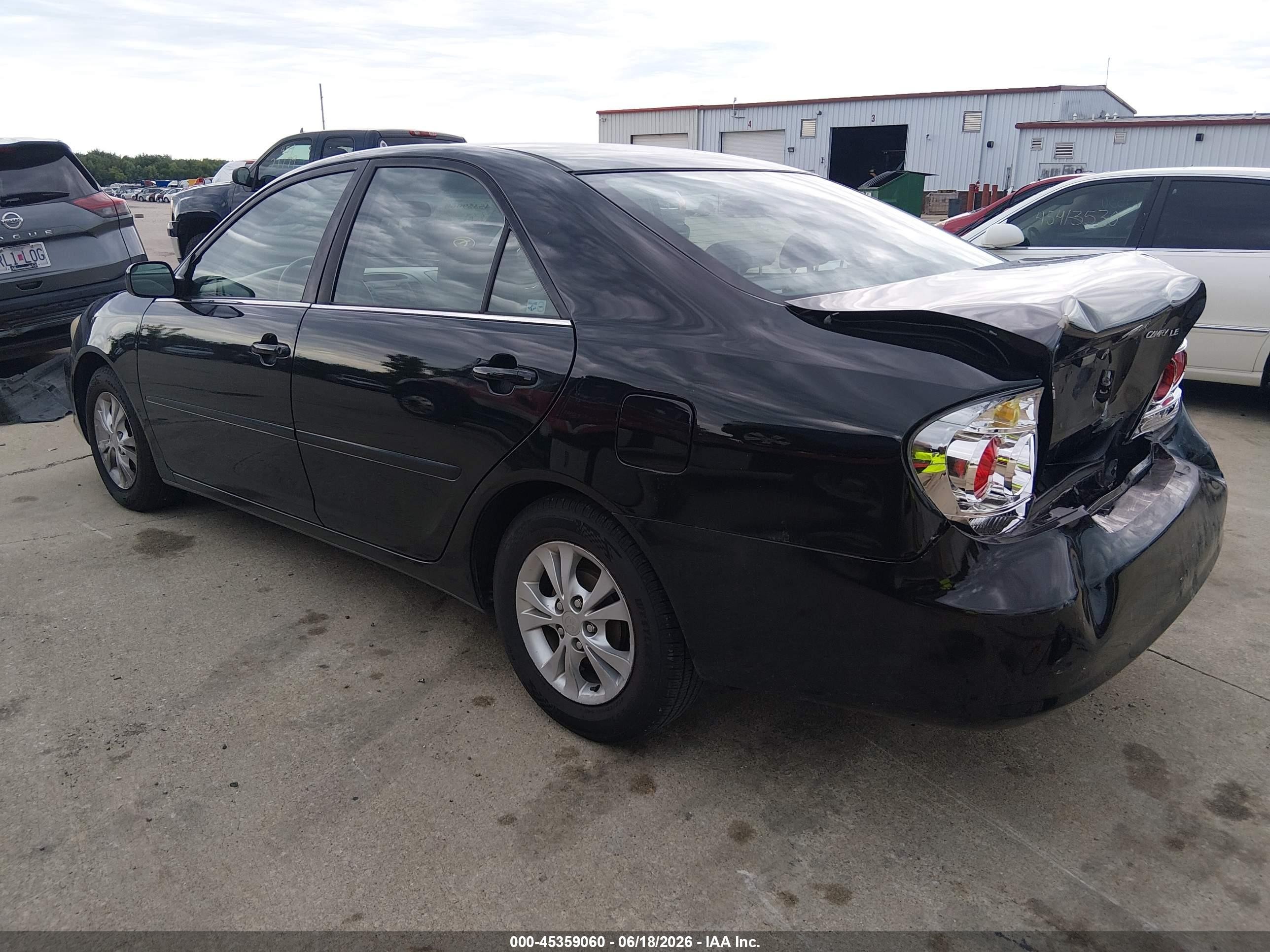 2006 Toyota Camry Le Black vin: 4T1BE32K06U684717
