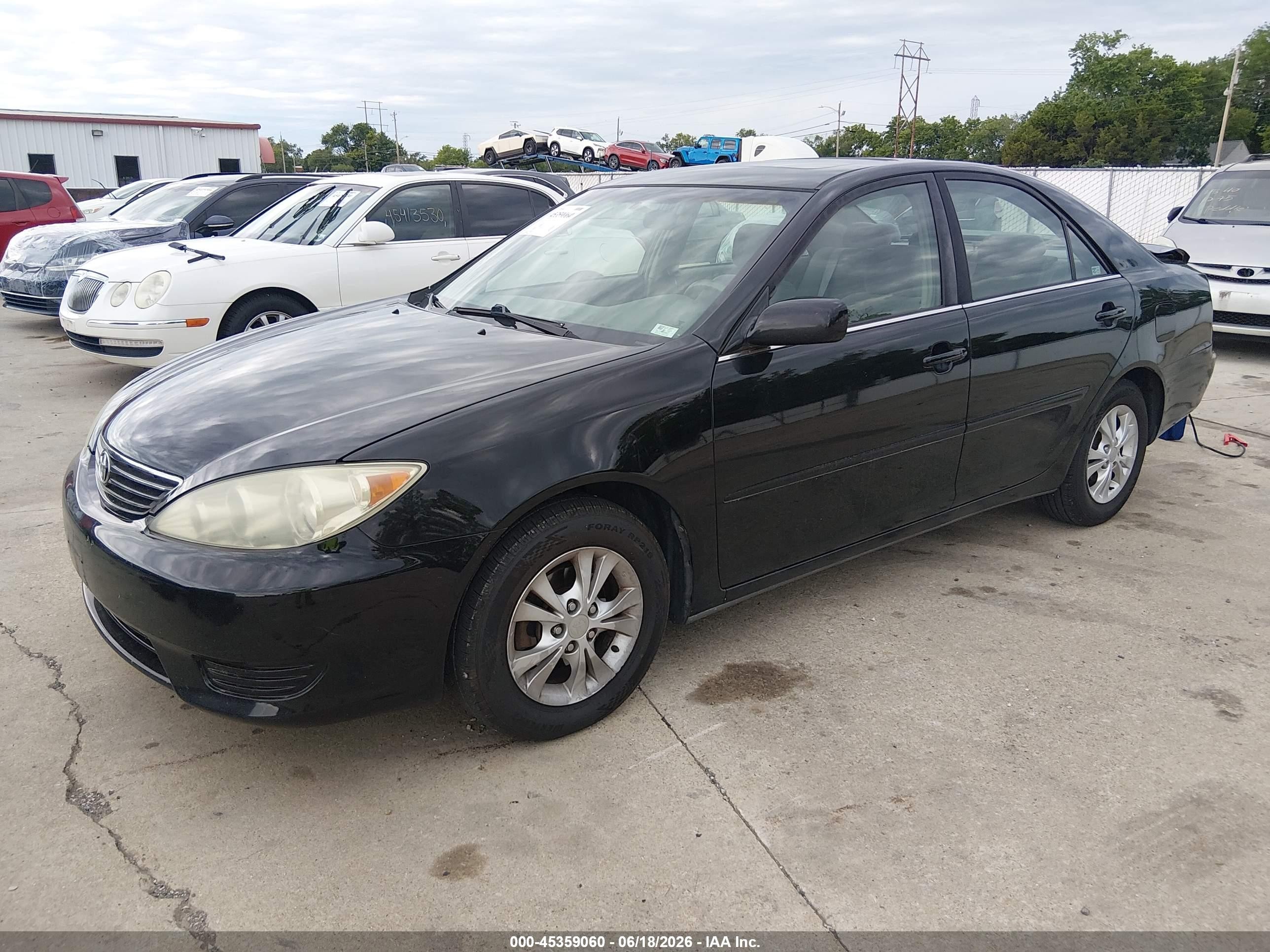 2006 Toyota Camry Le Black vin: 4T1BE32K06U684717