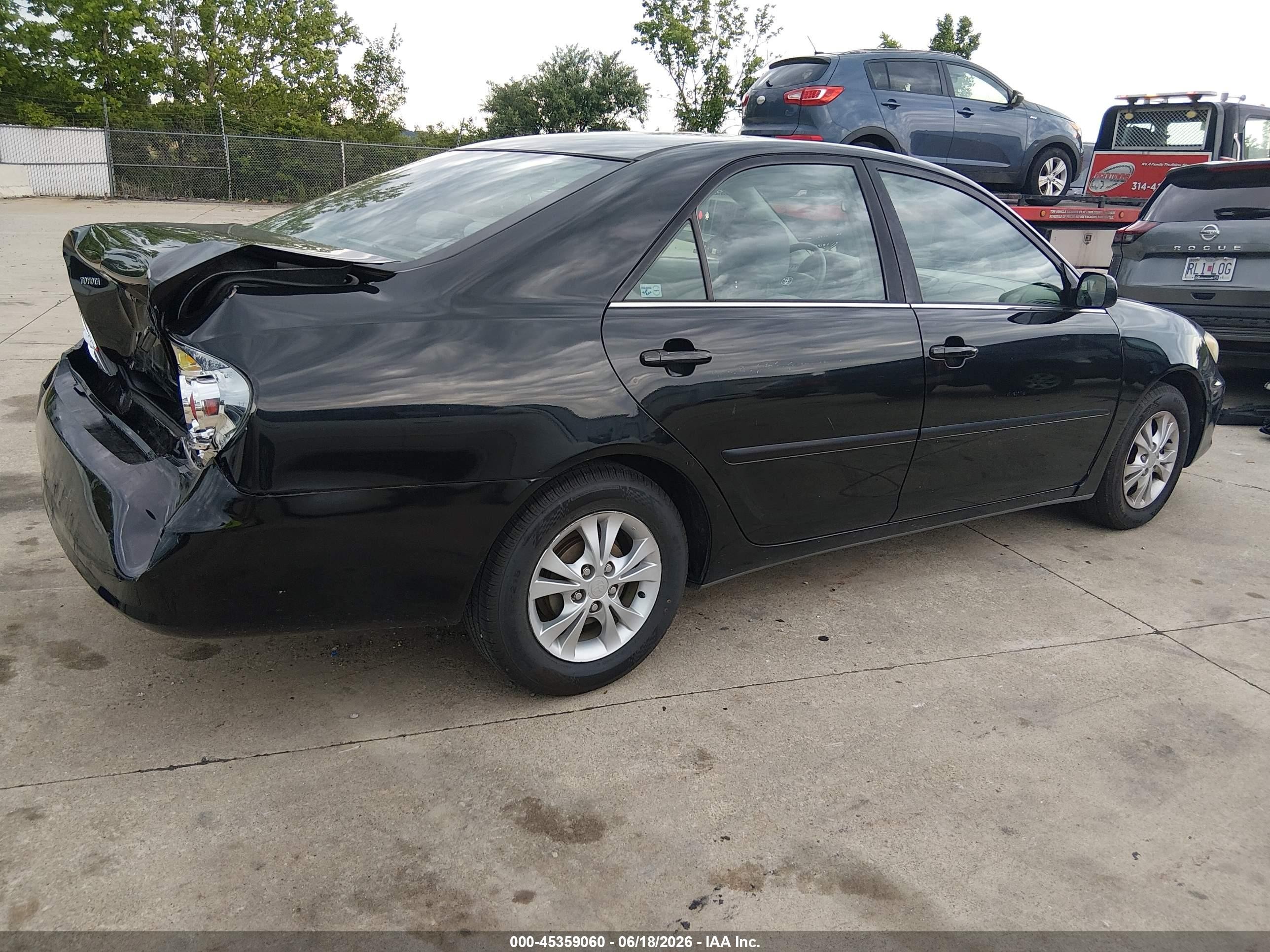 2006 Toyota Camry Le Black vin: 4T1BE32K06U684717