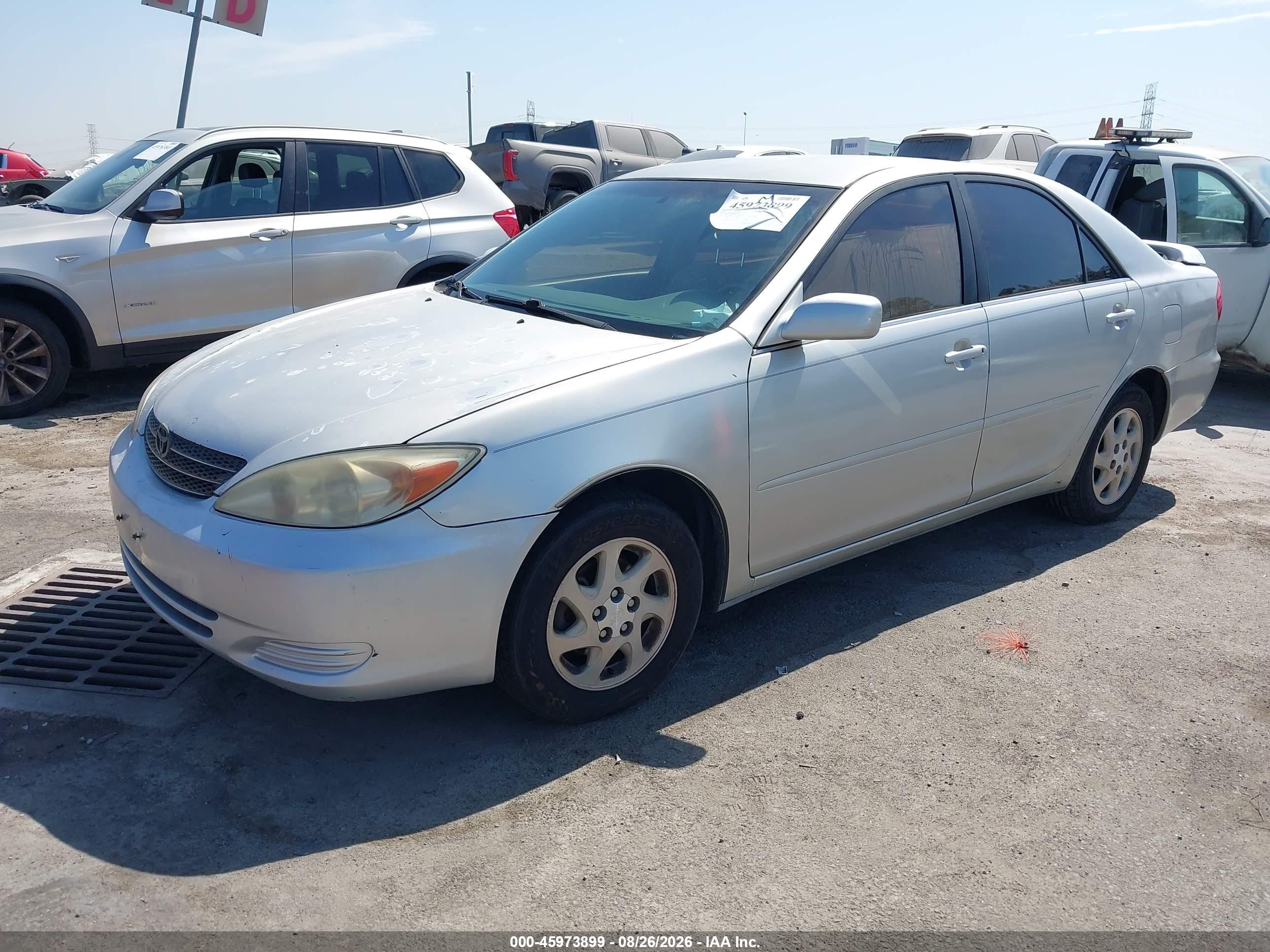 2002 Toyota Camry Le Silver vin: 4T1BE32K12U097386