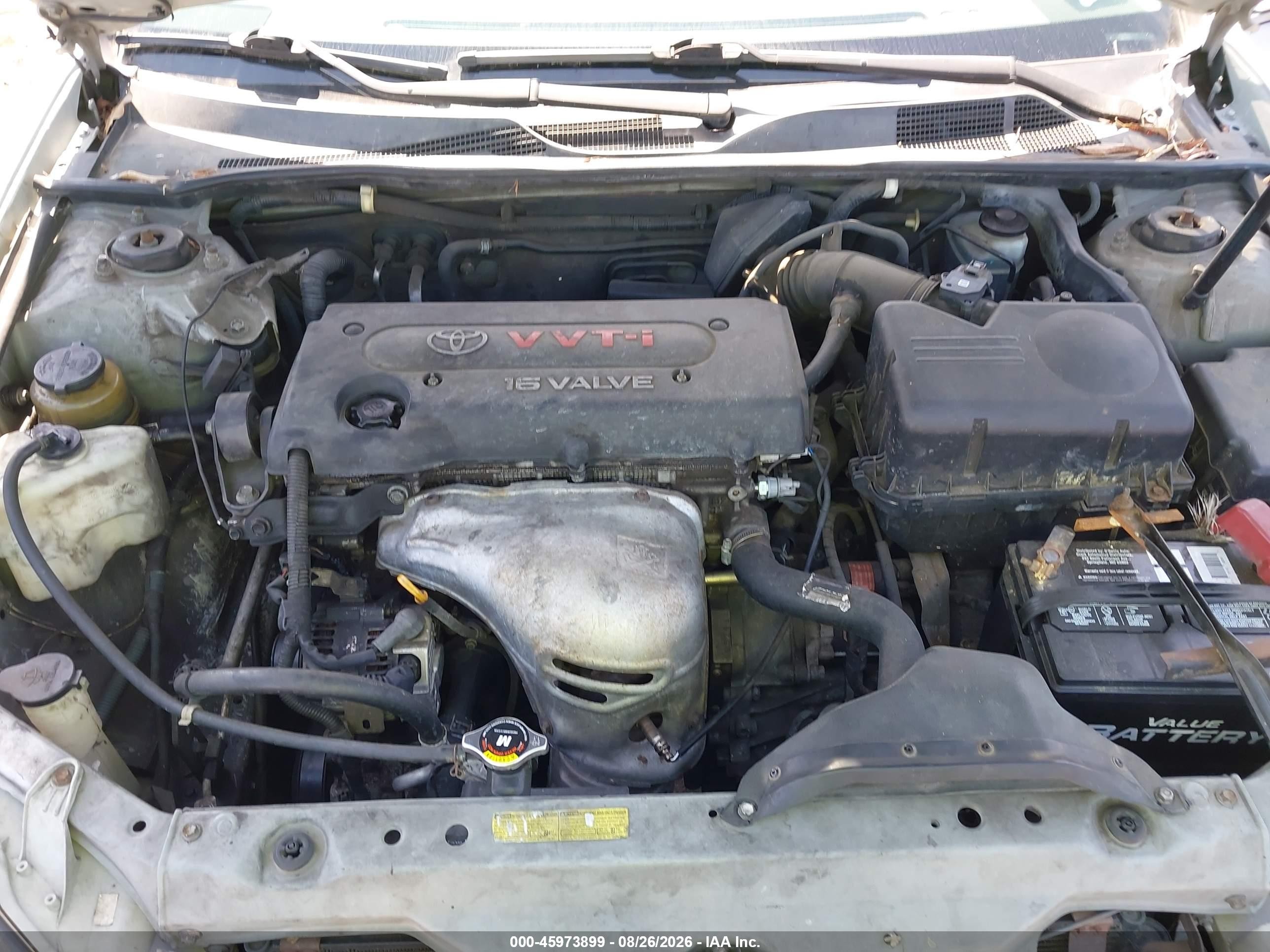 2002 Toyota Camry Le Silver vin: 4T1BE32K12U097386