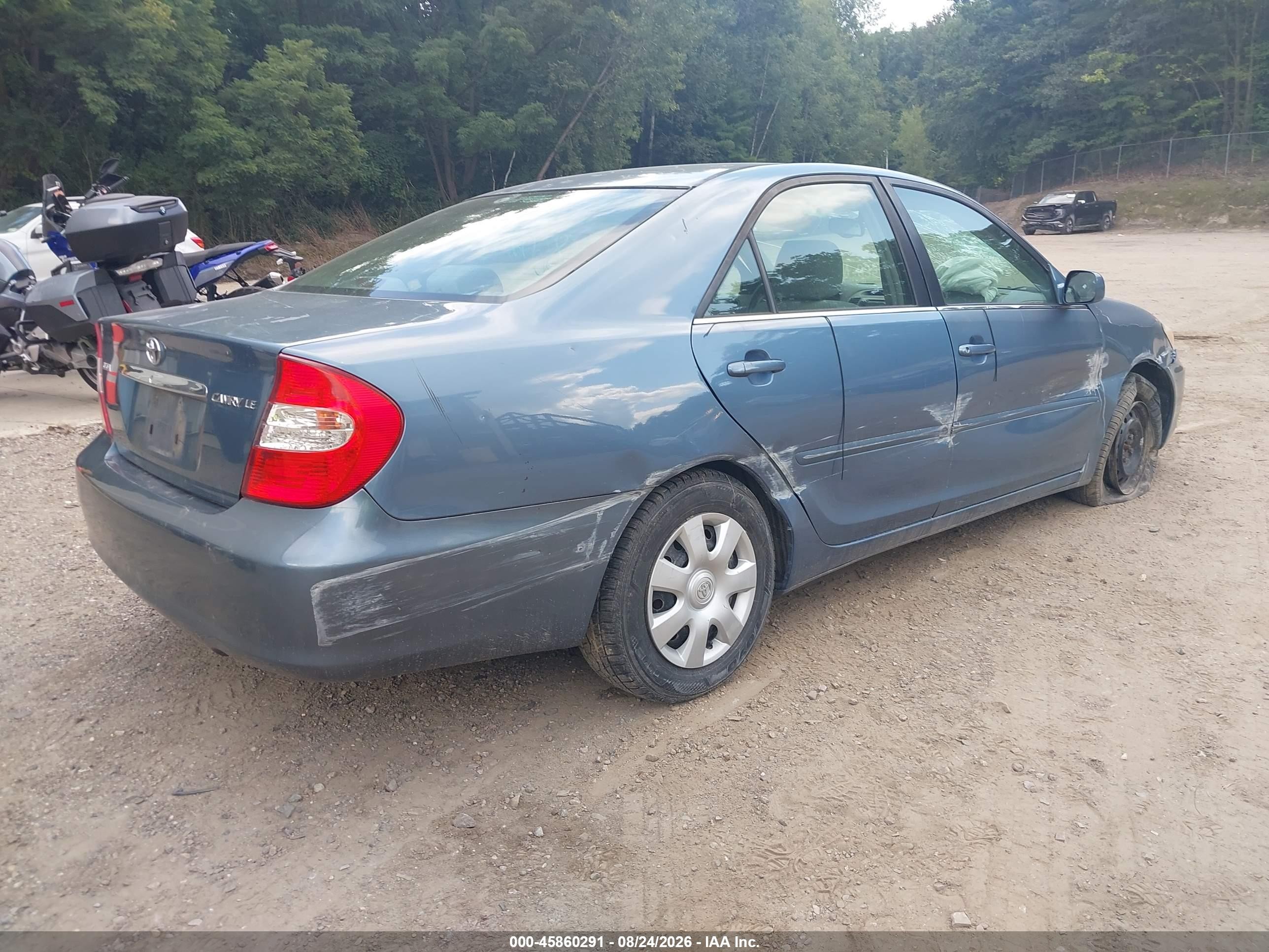 2002 Toyota Camry Le Light Blue vin: 4T1BE32K12U542256