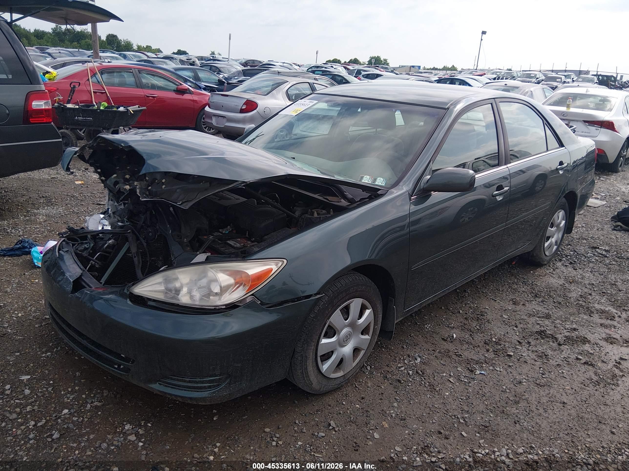2002 Toyota Camry Le Green vin: 4T1BE32K12U544072