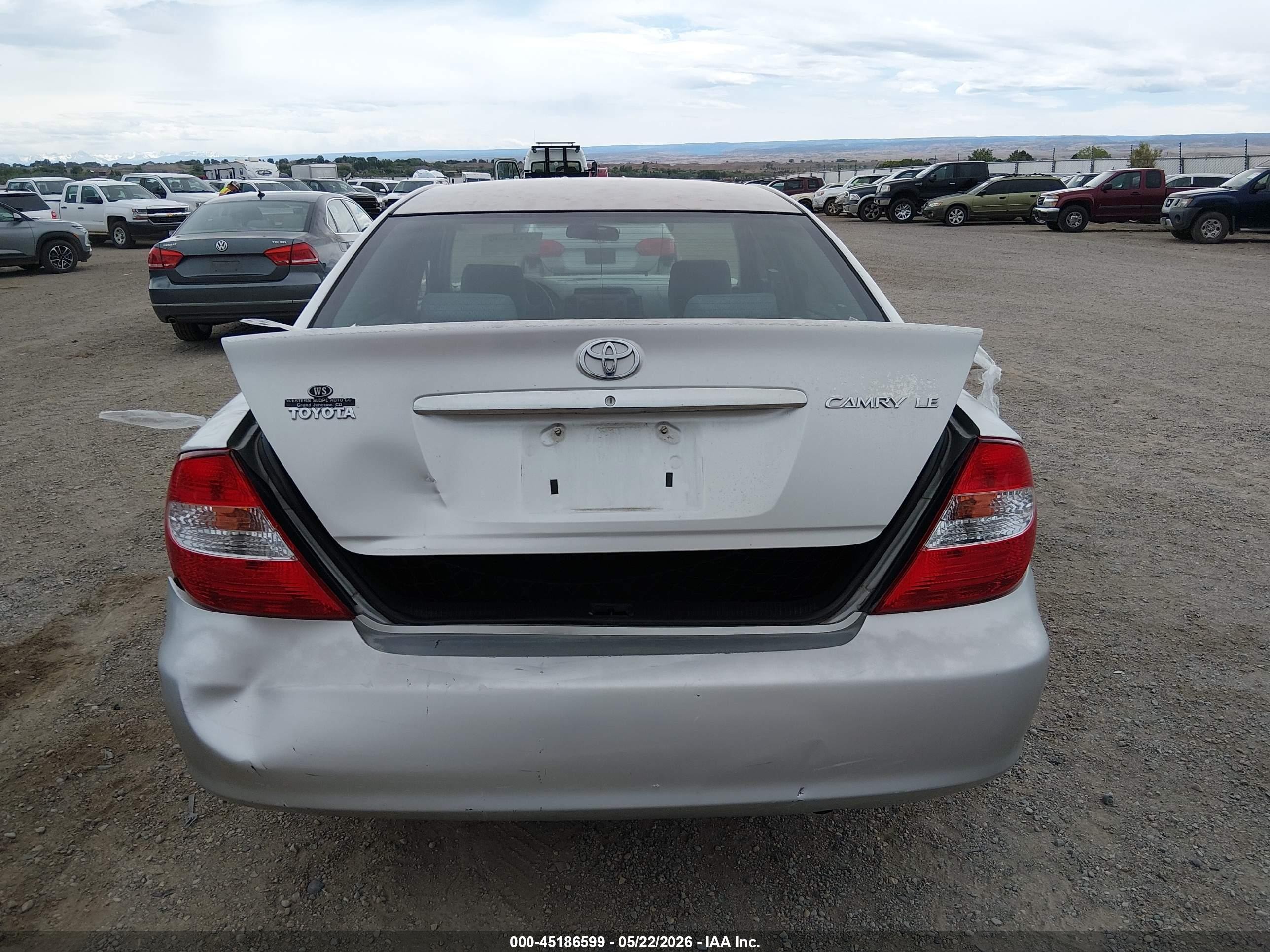 2003 Toyota Camry Le Silver vin: 4T1BE32K13U178759