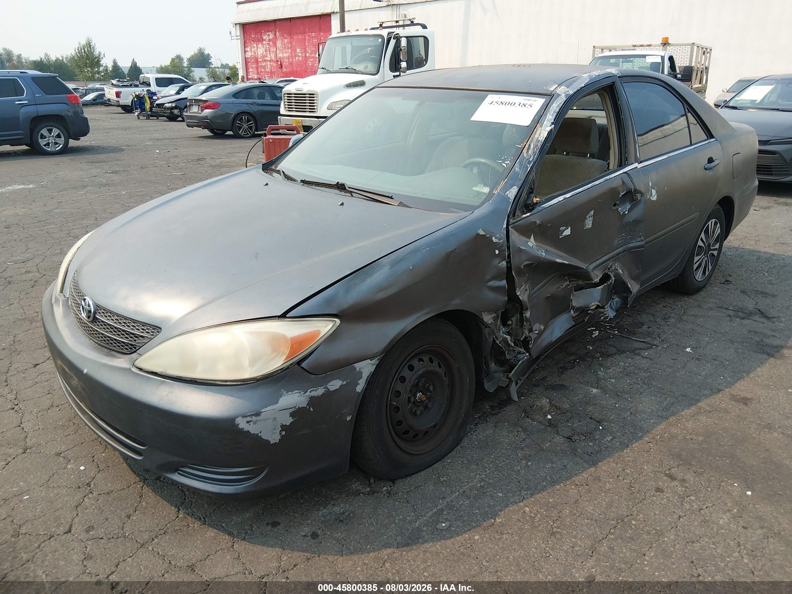 2003 Toyota Camry Le Gray vin: 4T1BE32K13U685581