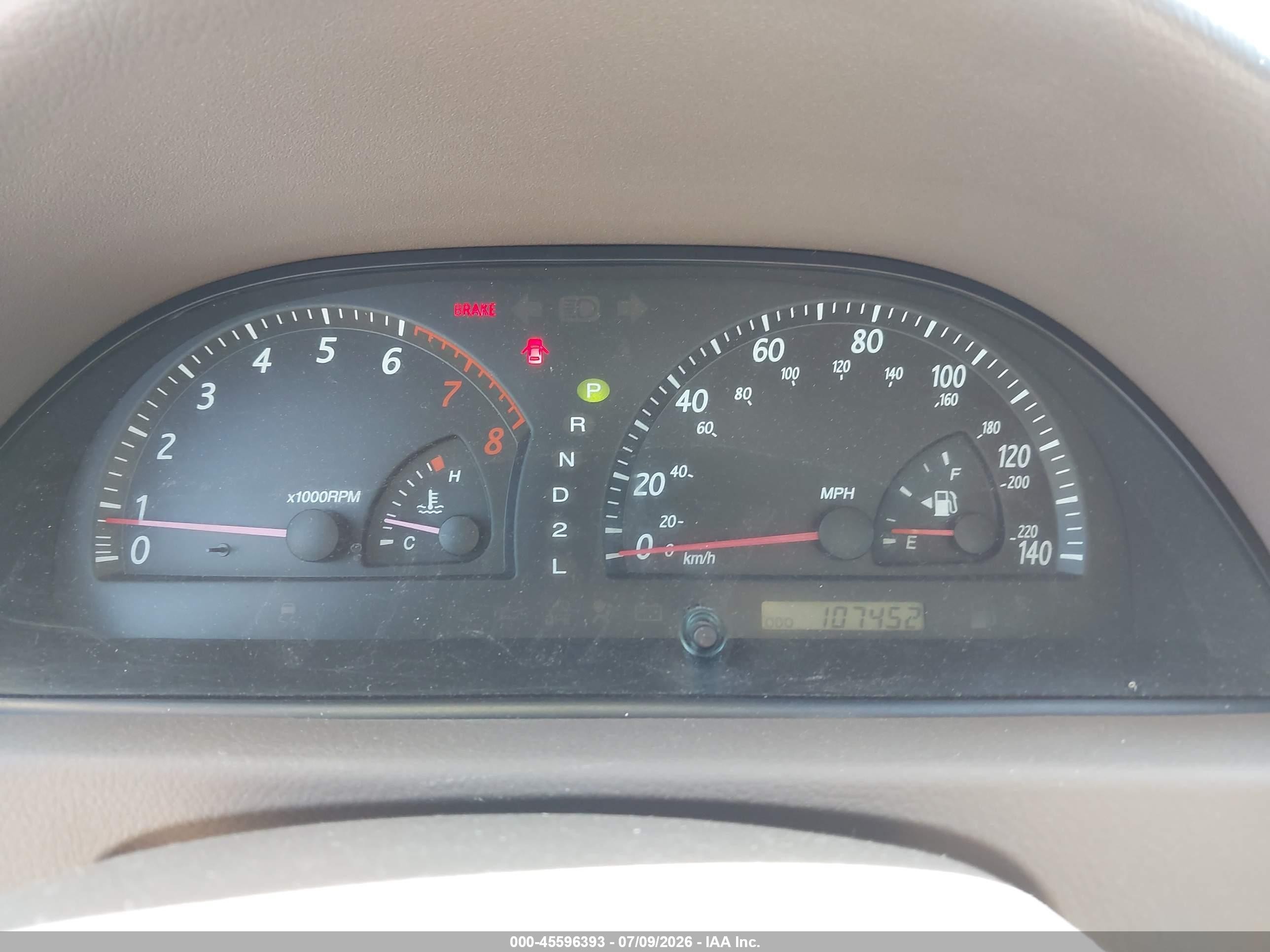 2003 Toyota Camry Le Tan vin: 4T1BE32K13U726498