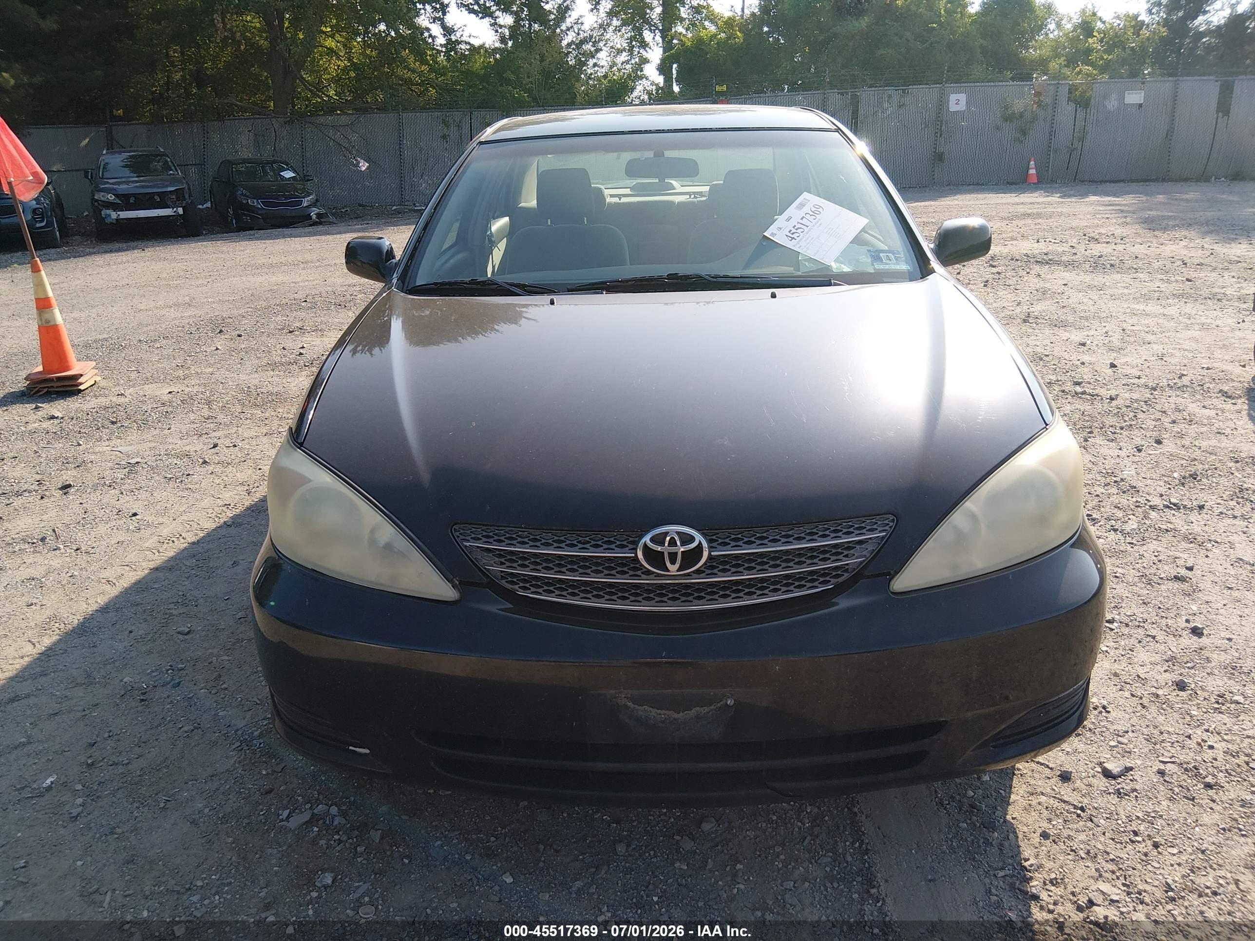2004 Toyota Camry Le Black vin: 4T1BE32K14U314289