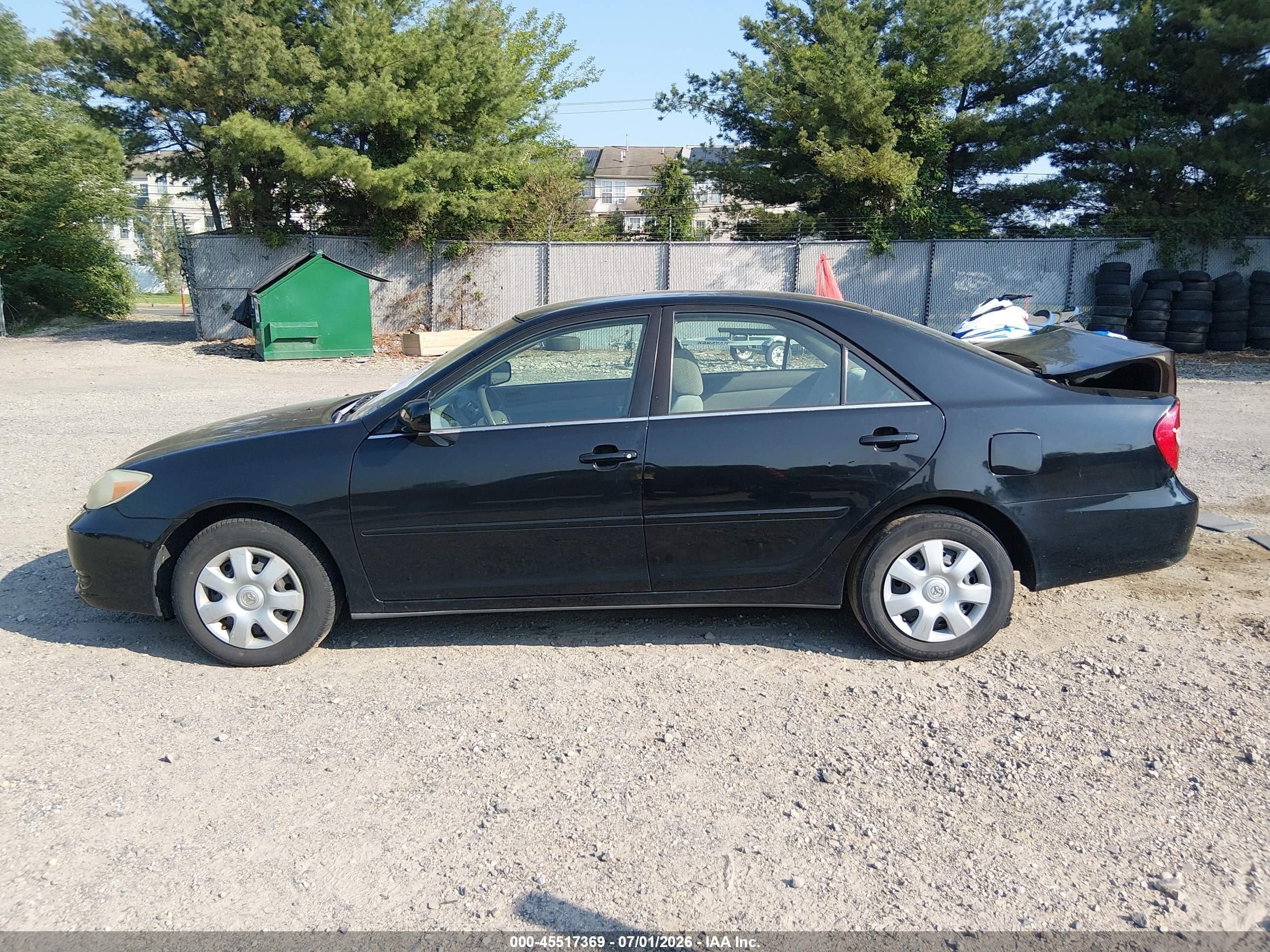 2004 Toyota Camry Le Black vin: 4T1BE32K14U314289