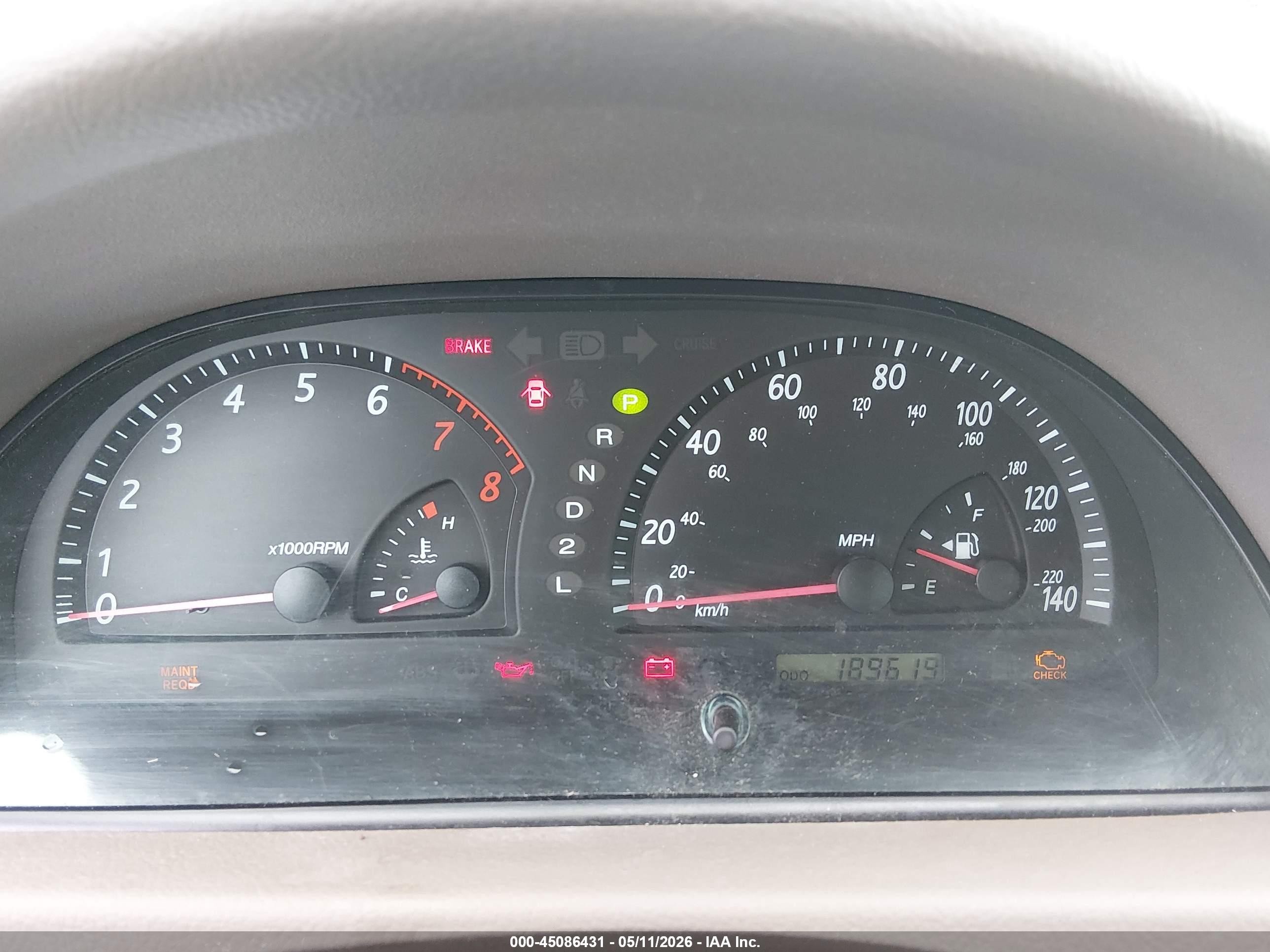 2004 Toyota Camry Le Cream vin: 4T1BE32K14U837604