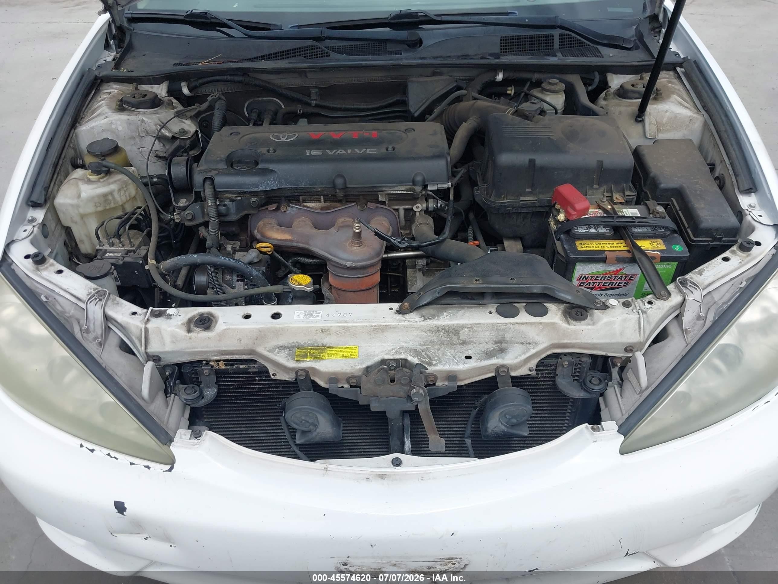 2005 Toyota Camry Le White vin: 4T1BE32K15U017105