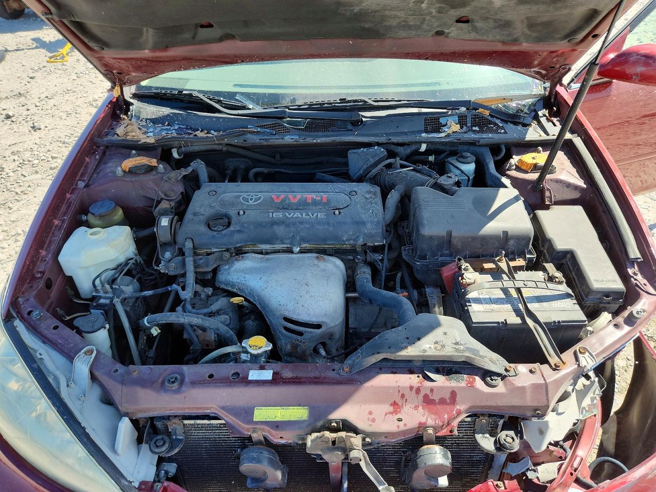 2005 Toyota Camry Le Red vin: 4T1BE32K15U072623