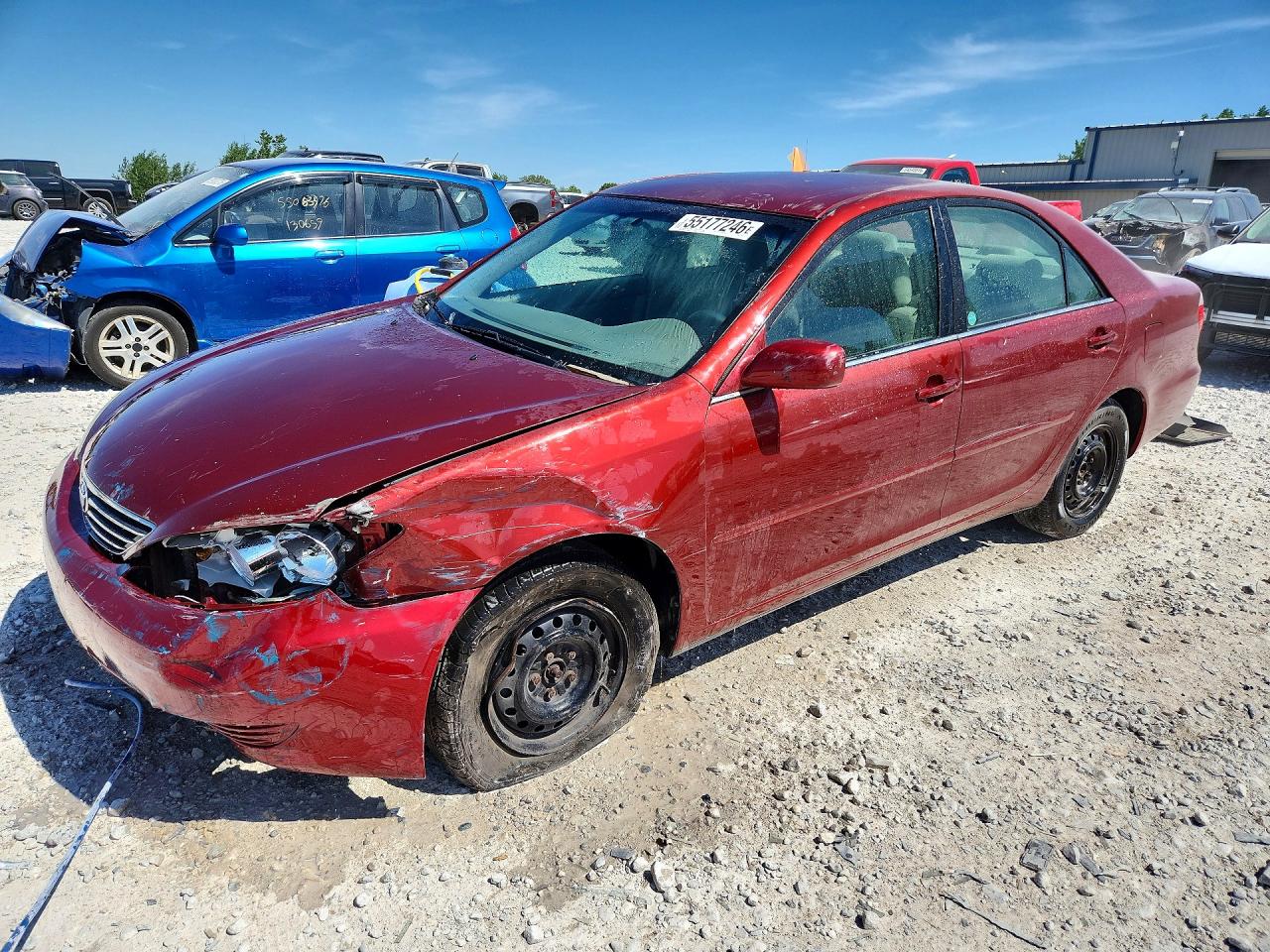2005 Toyota Camry Le Red vin: 4T1BE32K15U072623