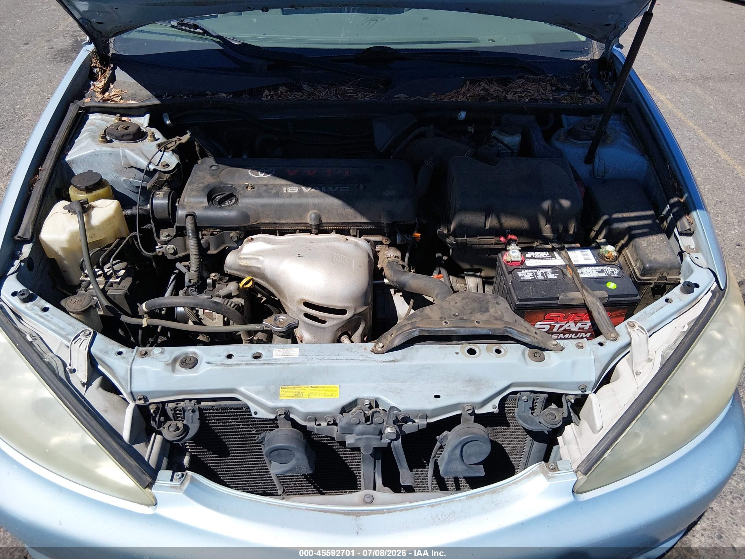 2005 Toyota Camry Le Blue vin: 4T1BE32K15U528782