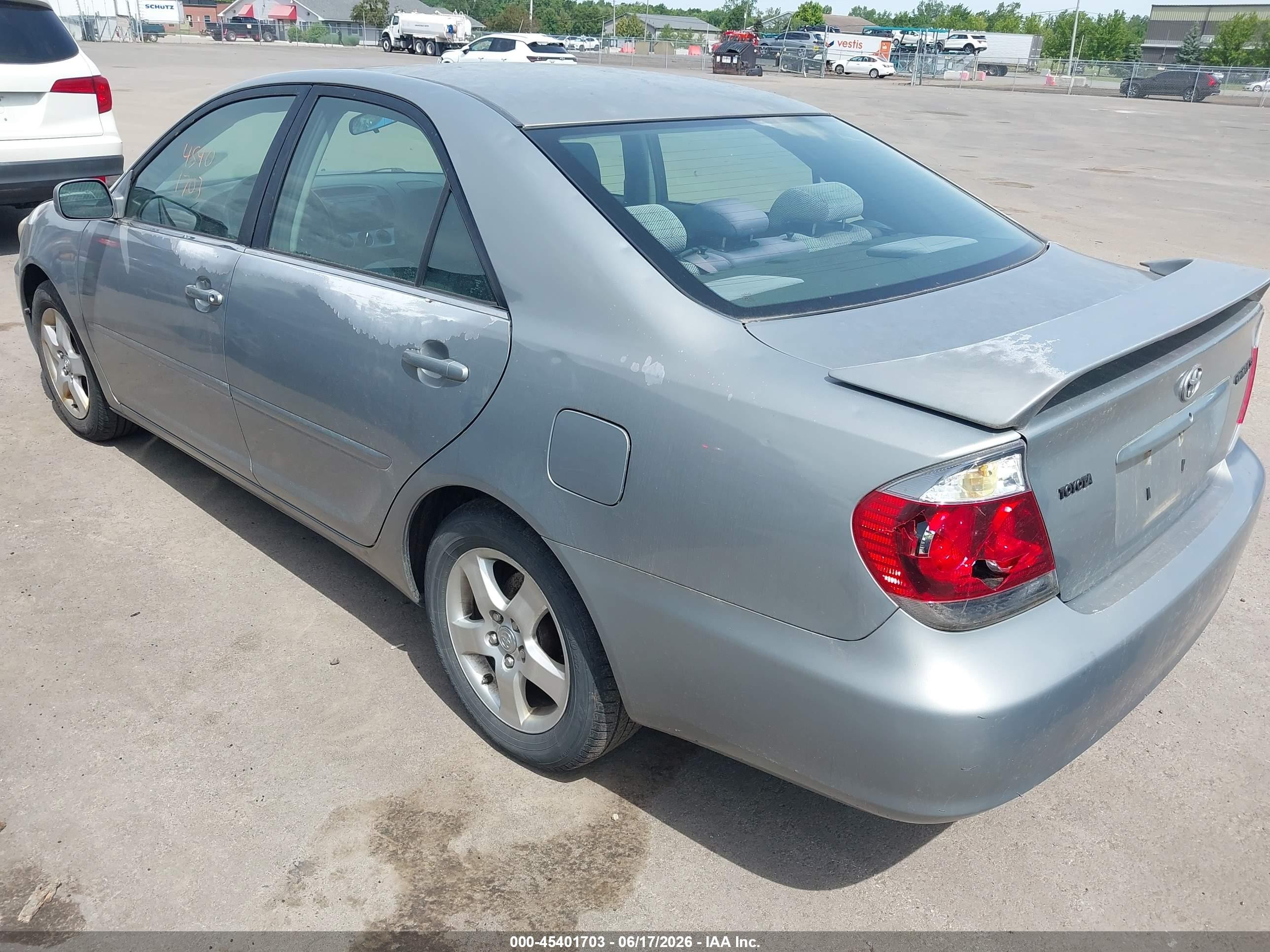 2005 Toyota Camry Se Gray vin: 4T1BE32K15U549986
