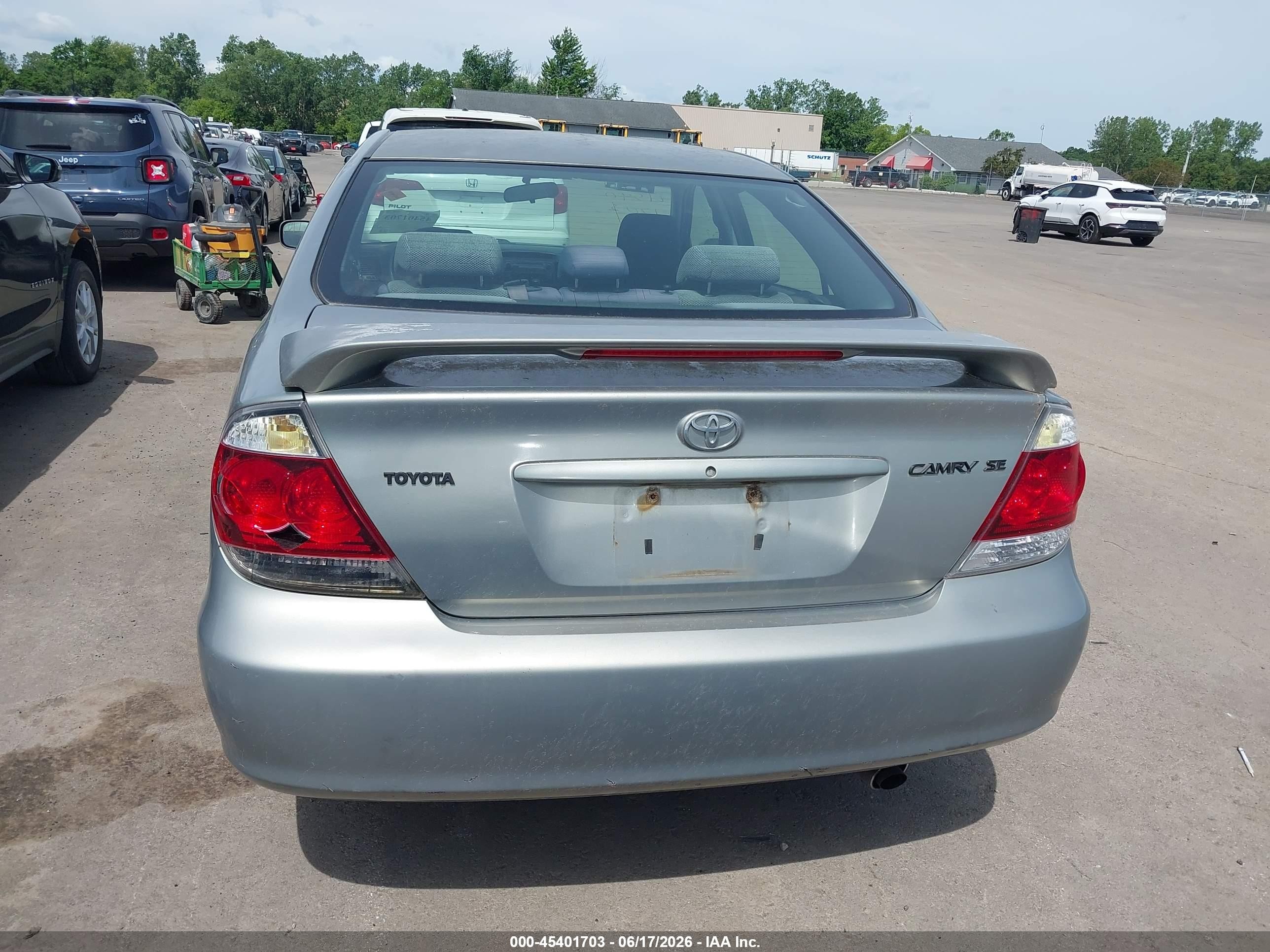 2005 Toyota Camry Se Gray vin: 4T1BE32K15U549986