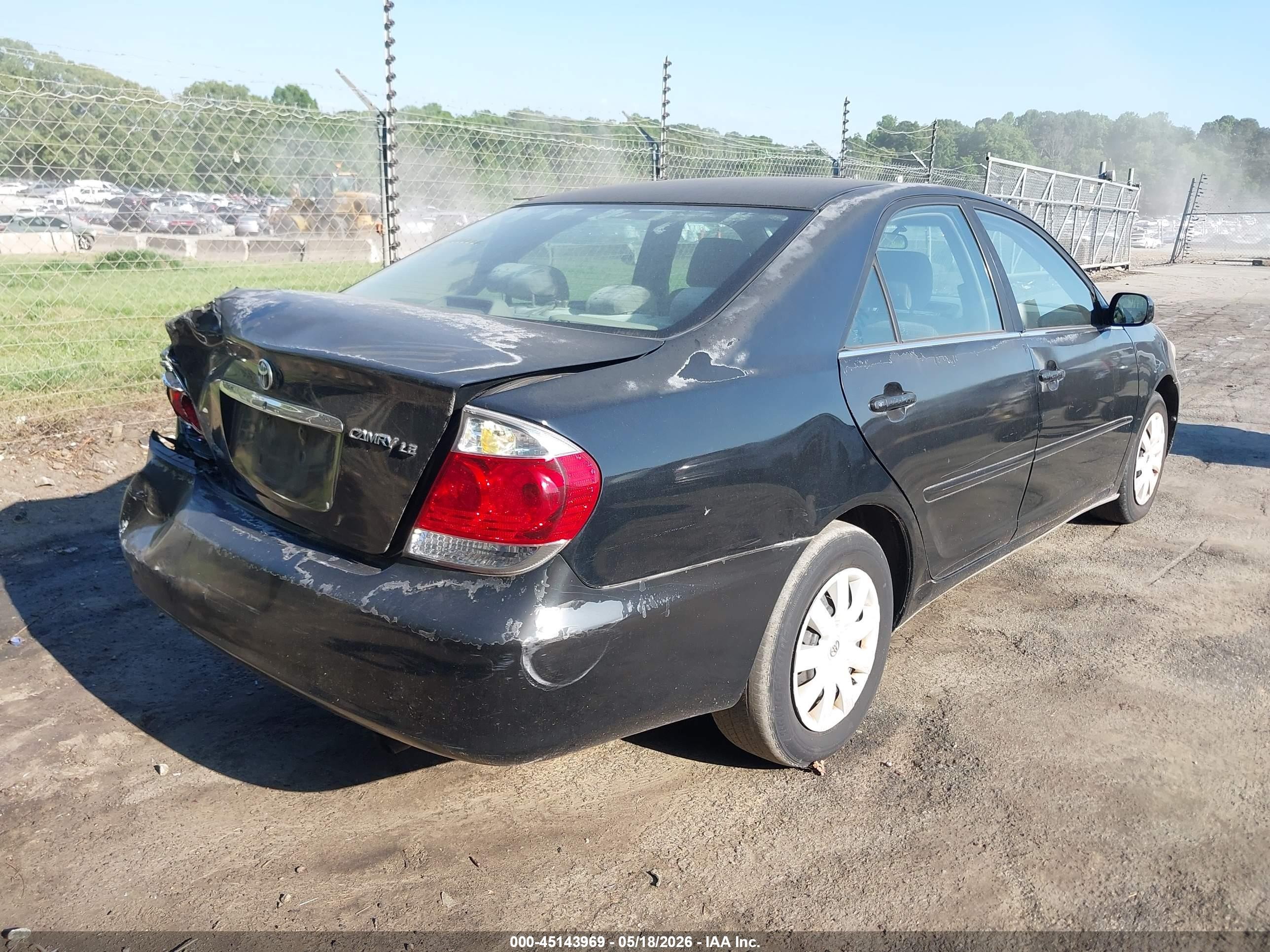 2005 Toyota Camry Le Black vin: 4T1BE32K15U595172