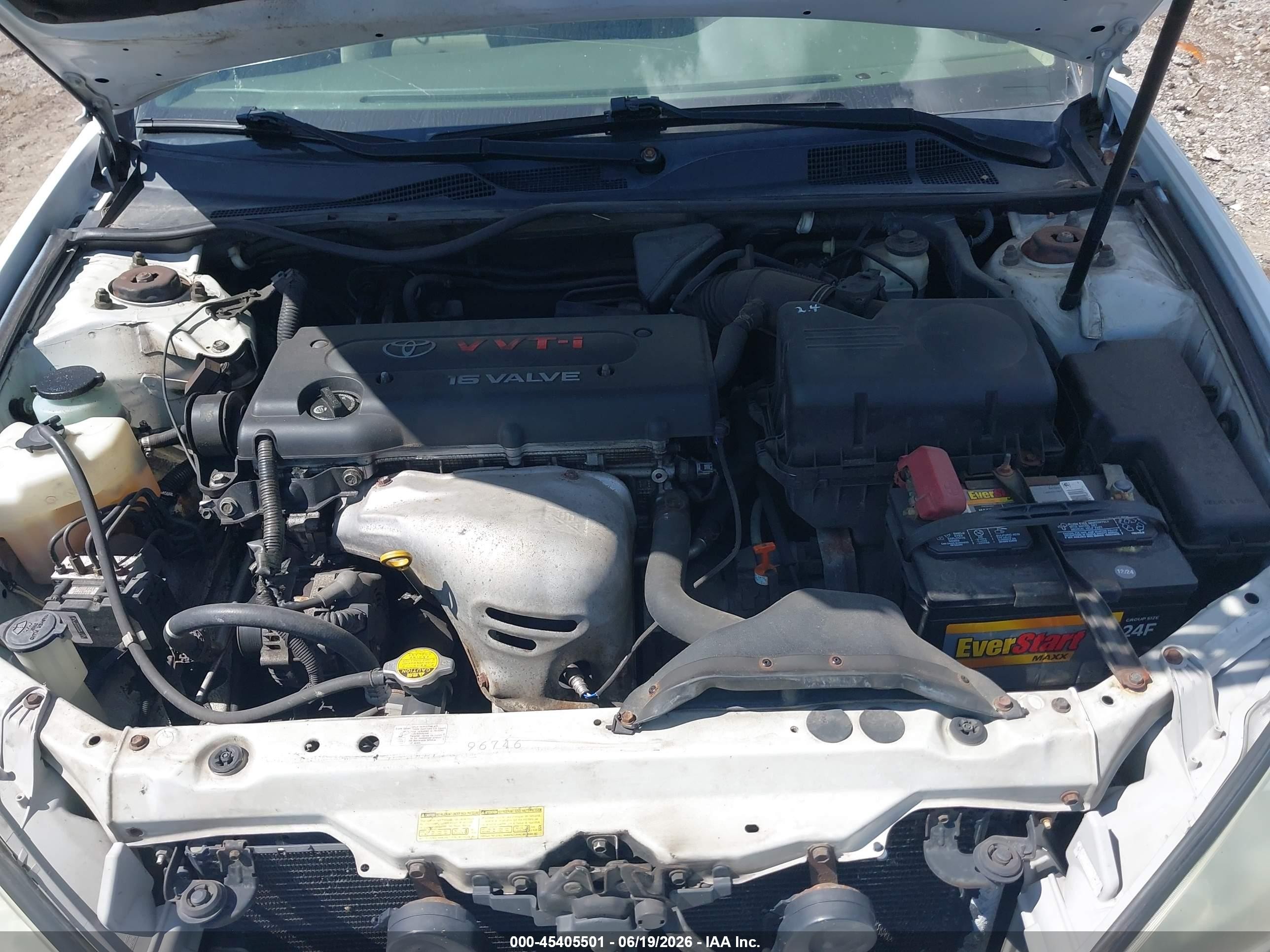 2005 Toyota Camry Le White vin: 4T1BE32K15U619082