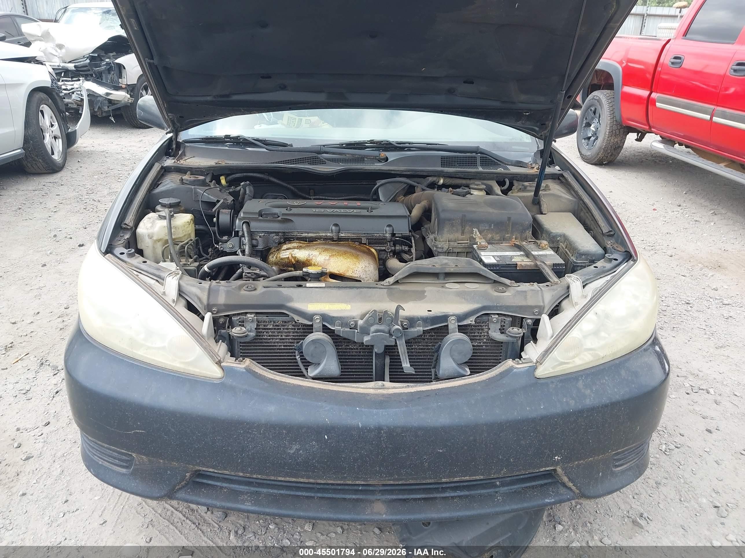 2006 Toyota Camry Le Black vin: 4T1BE32K16U124768