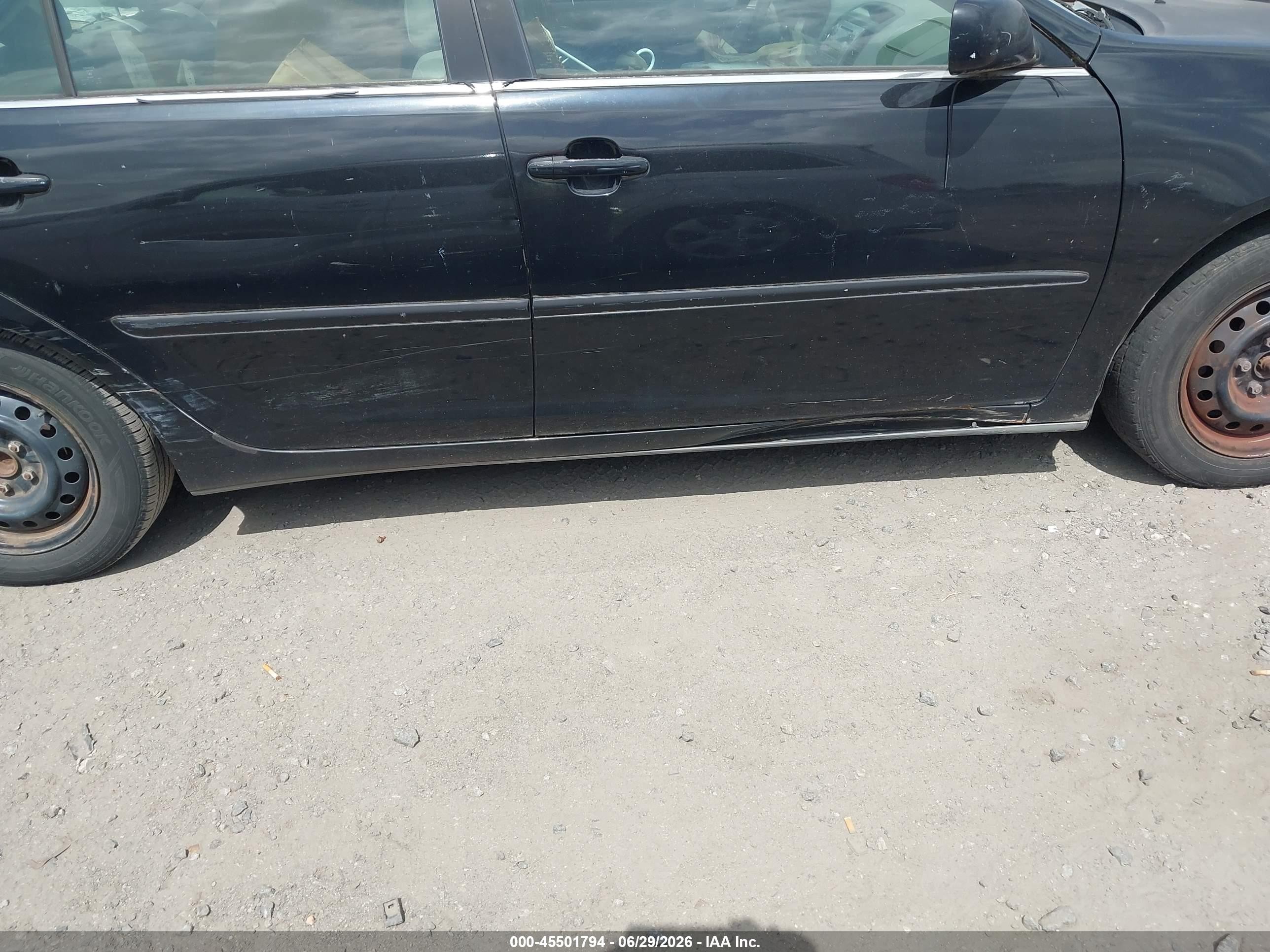 2006 Toyota Camry Le Black vin: 4T1BE32K16U124768