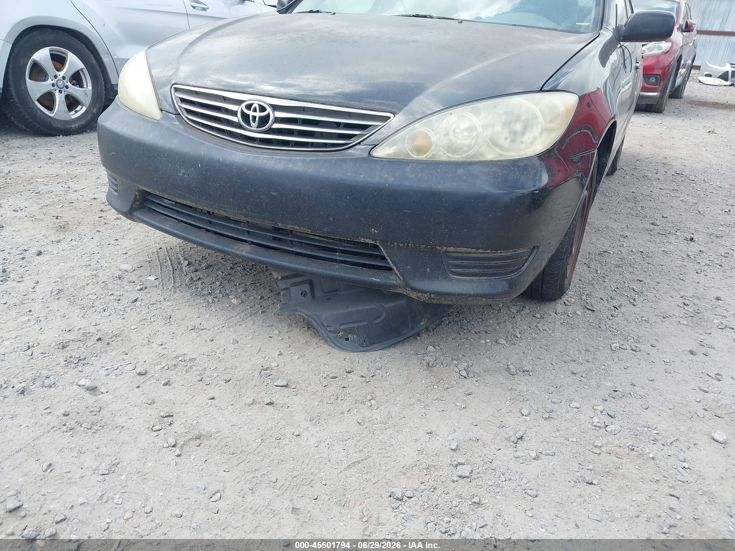 2006 Toyota Camry Le Black vin: 4T1BE32K16U124768