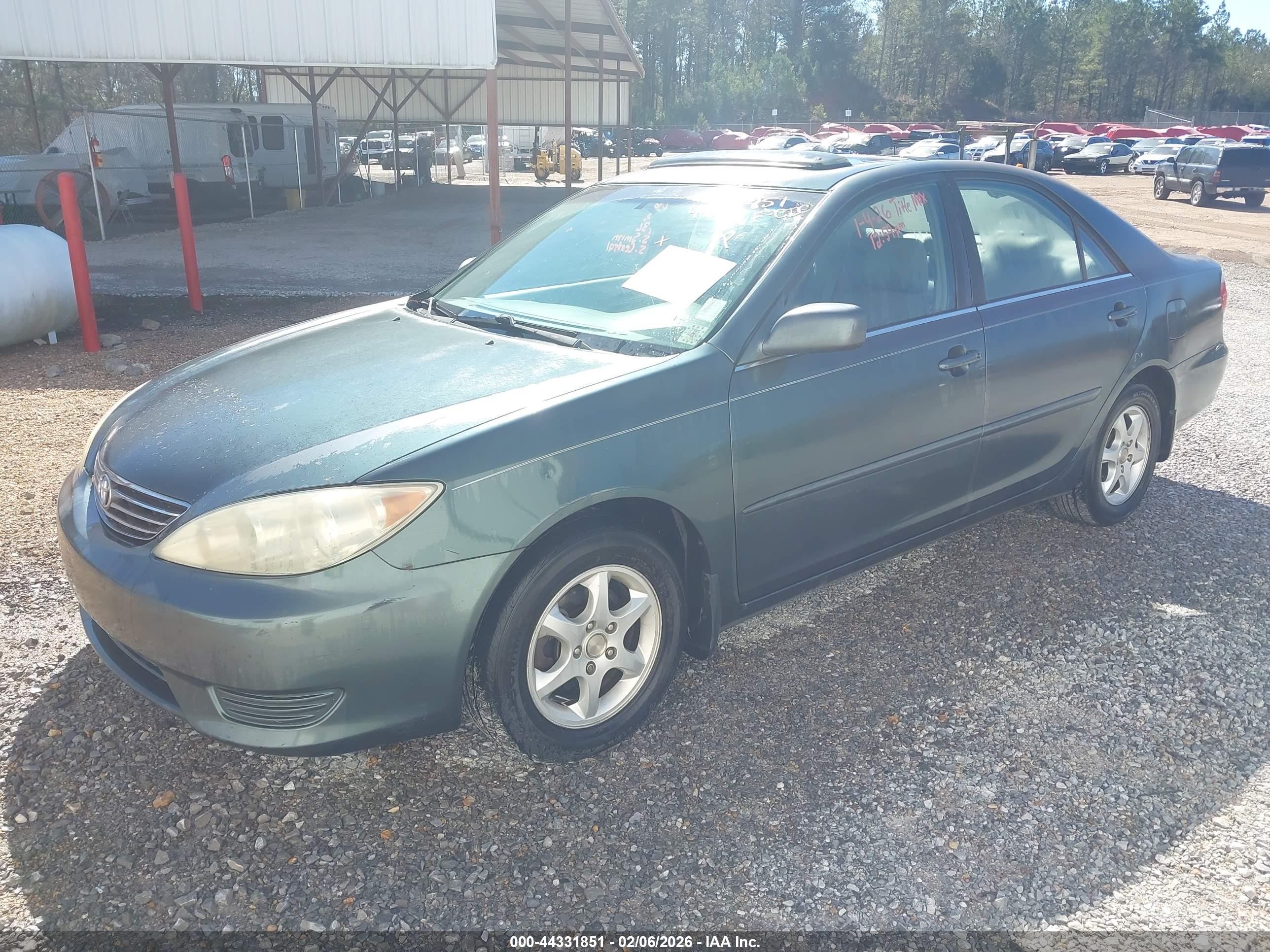 2006 Toyota Camry Le Green vin: 4T1BE32K16U136192