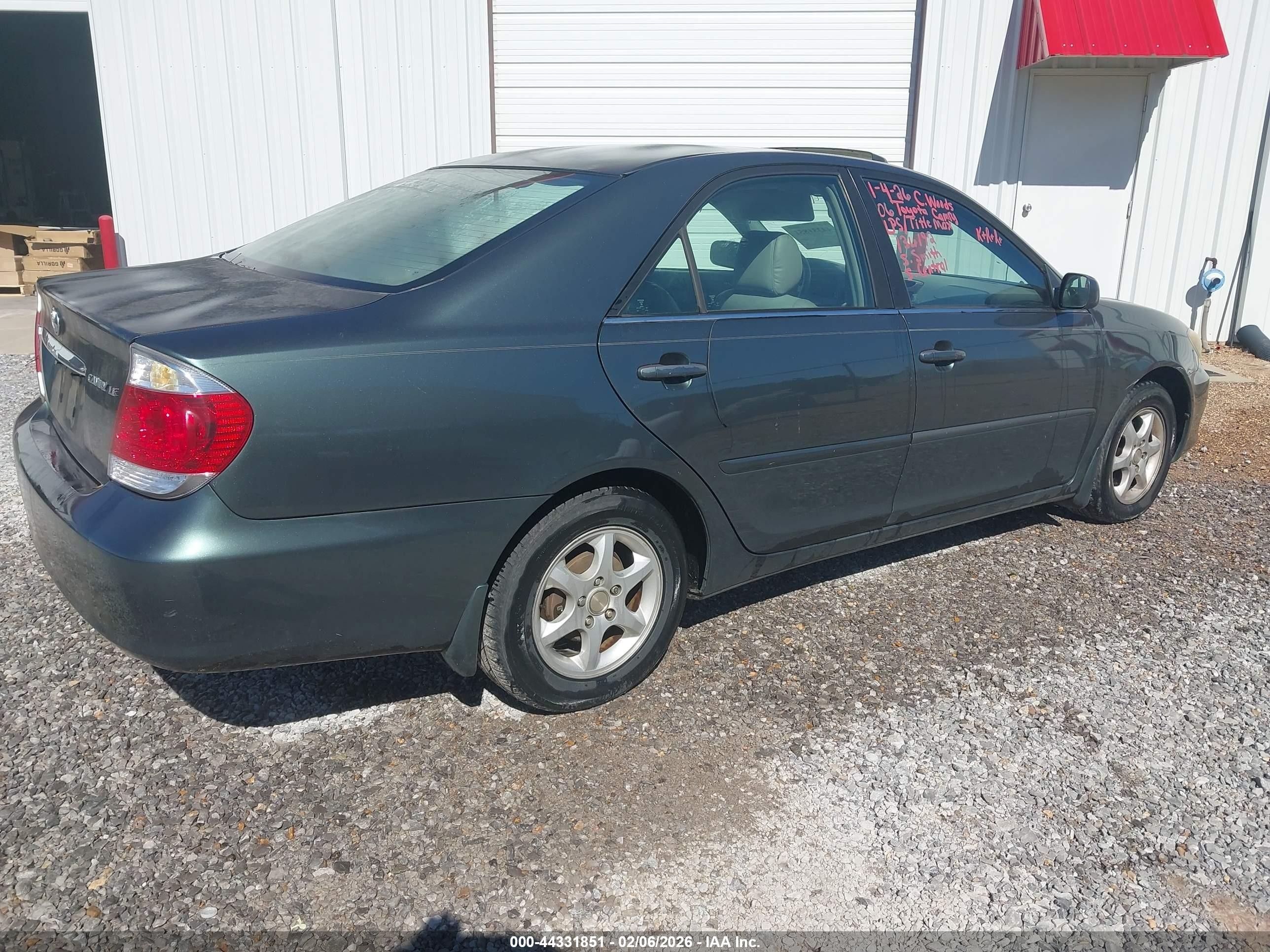 2006 Toyota Camry Le Green vin: 4T1BE32K16U136192