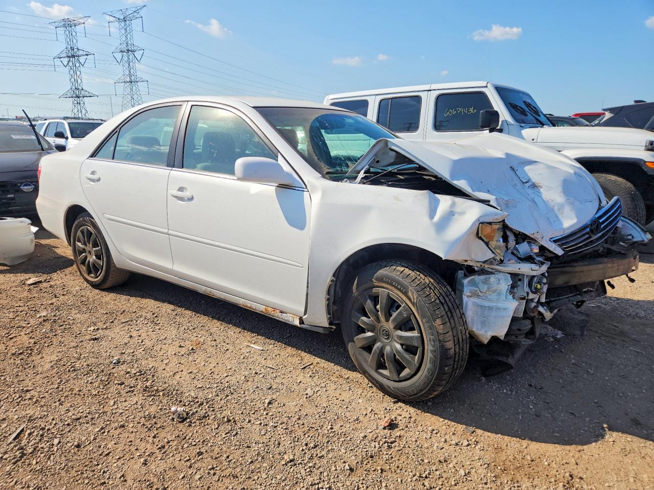 2006 Toyota Camry Le White vin: 4T1BE32K16U671846