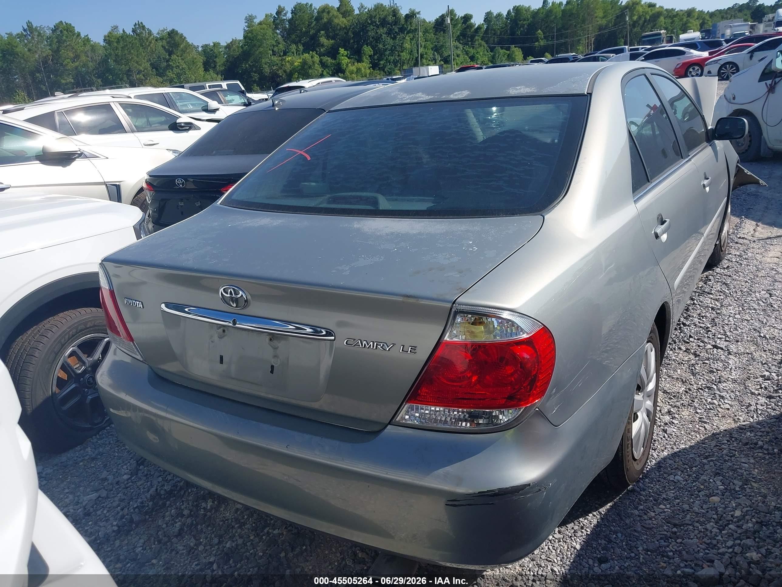 2006 Toyota Camry Le Champagne vin: 4T1BE32K16U700276