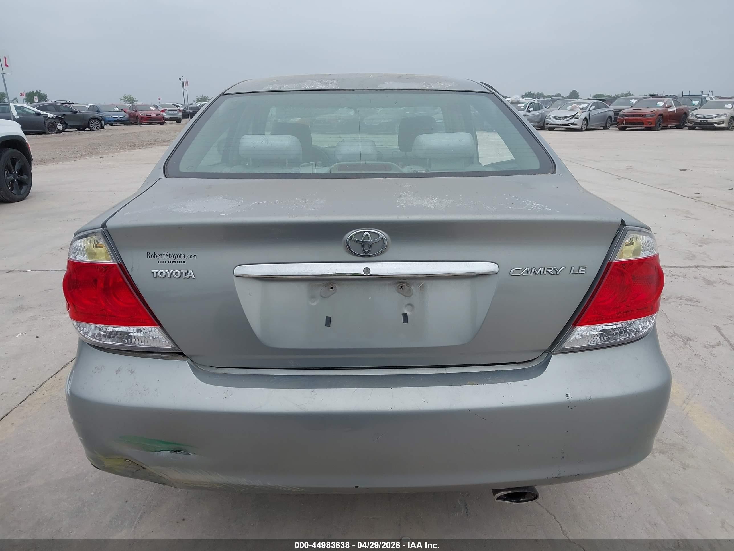 2006 Toyota Camry Le Silver vin: 4T1BE32K16U717093