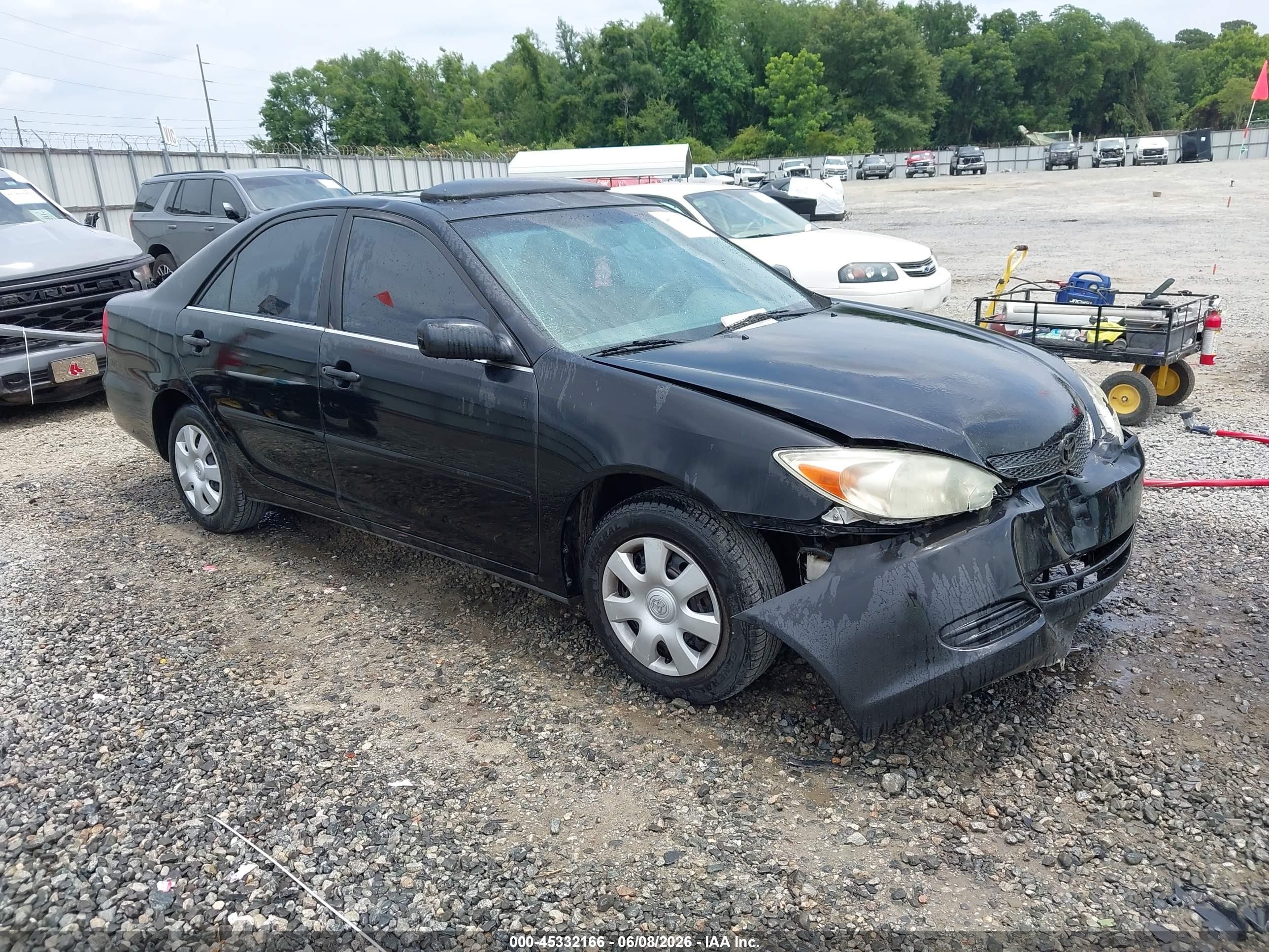 2002 Toyota Camry Le Black vin: 4T1BE32K22U005105