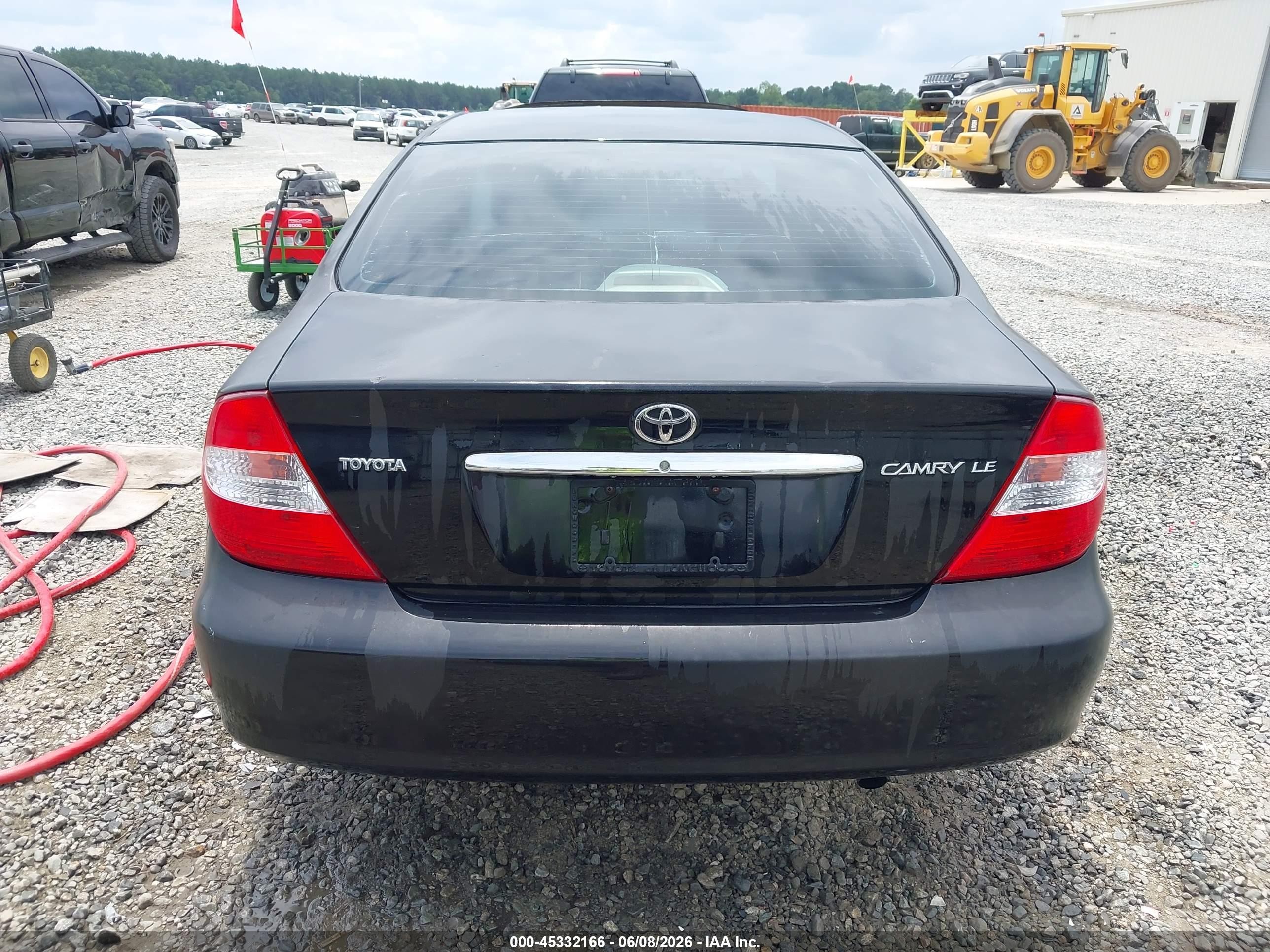 2002 Toyota Camry Le Black vin: 4T1BE32K22U005105