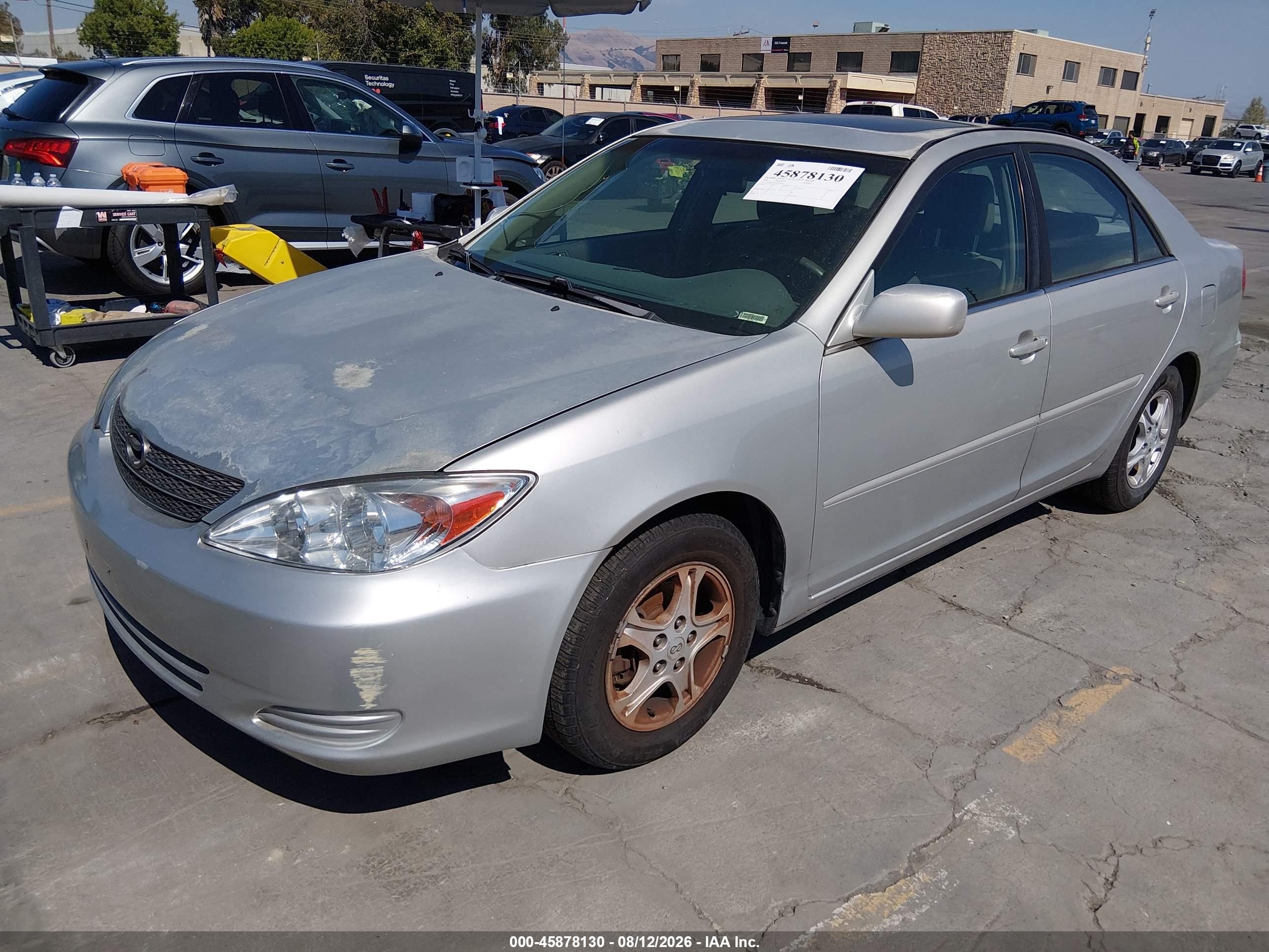 2002 Toyota Camry Le Silver vin: 4T1BE32K22U028013