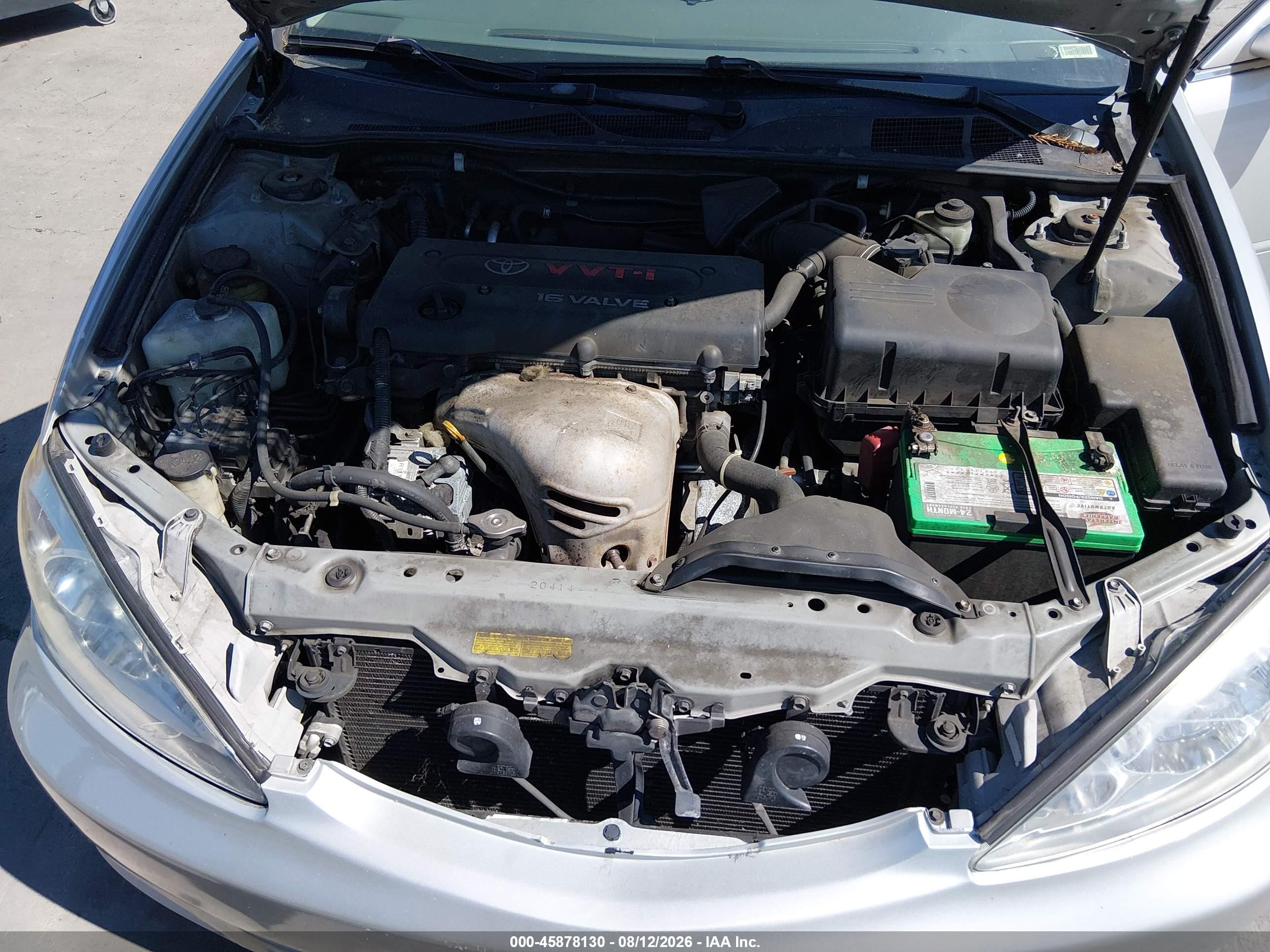 2002 Toyota Camry Le Silver vin: 4T1BE32K22U028013