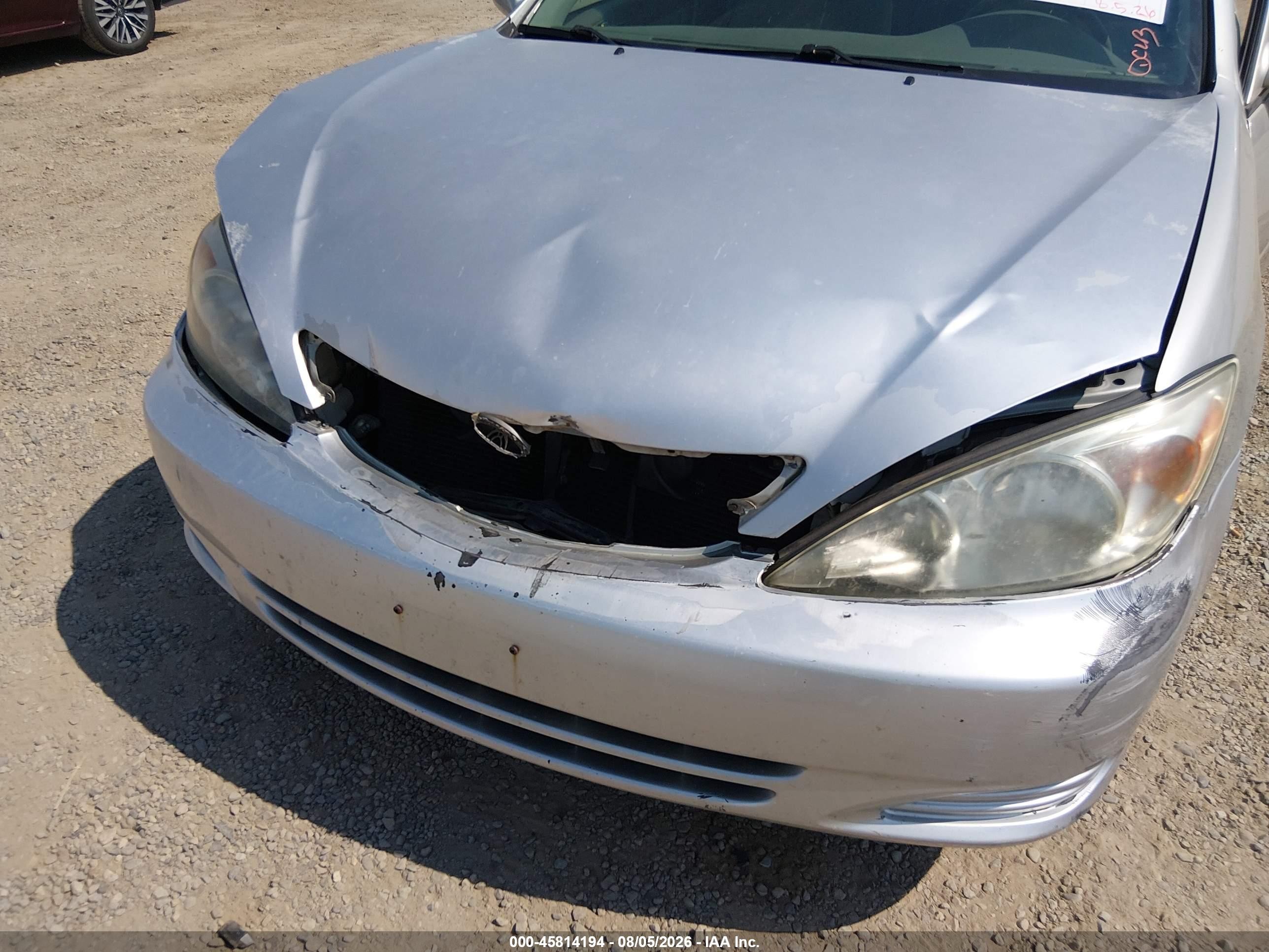 2002 Toyota Camry Le Silver vin: 4T1BE32K22U508245