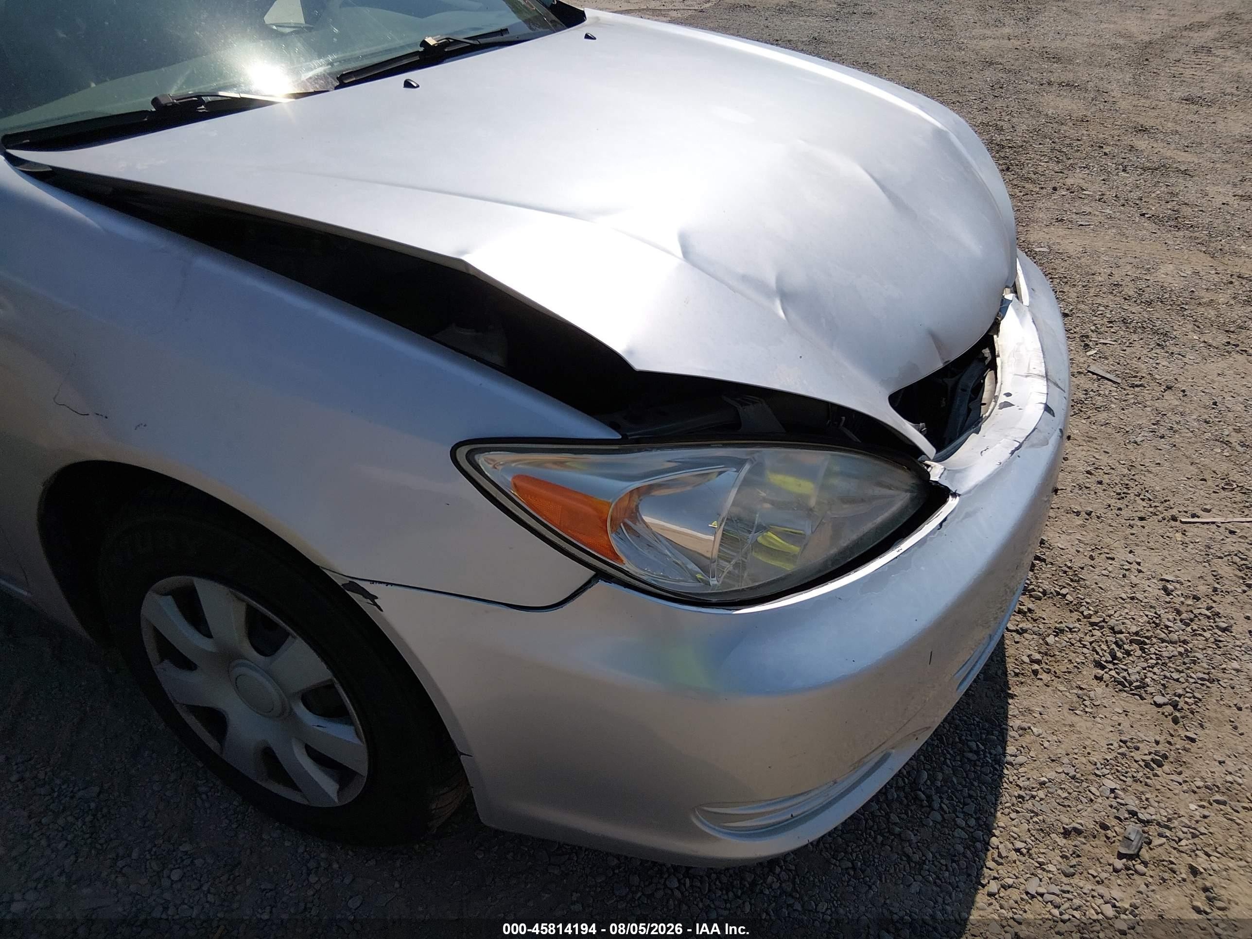 2002 Toyota Camry Le Silver vin: 4T1BE32K22U508245