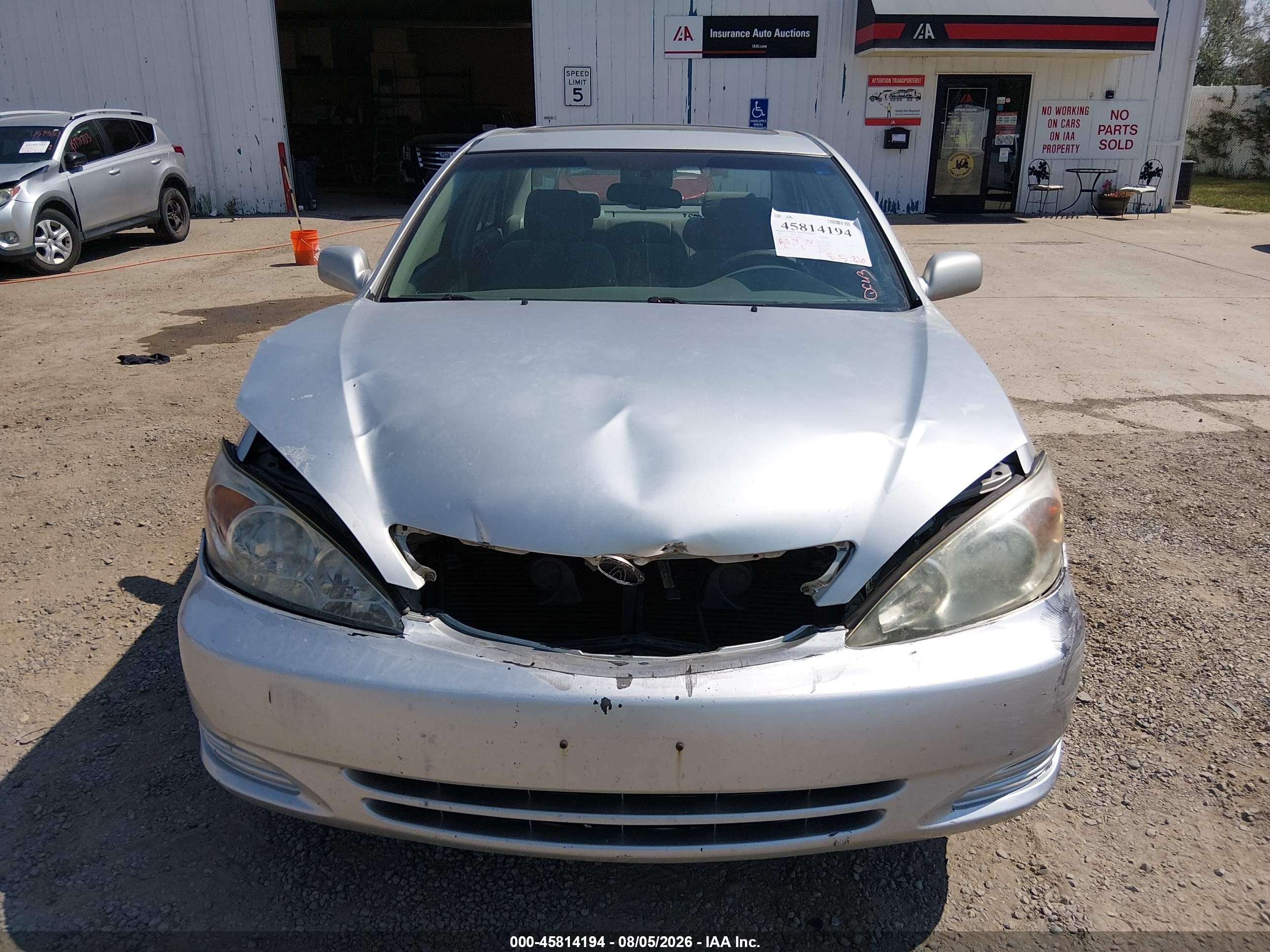 2002 Toyota Camry Le Silver vin: 4T1BE32K22U508245