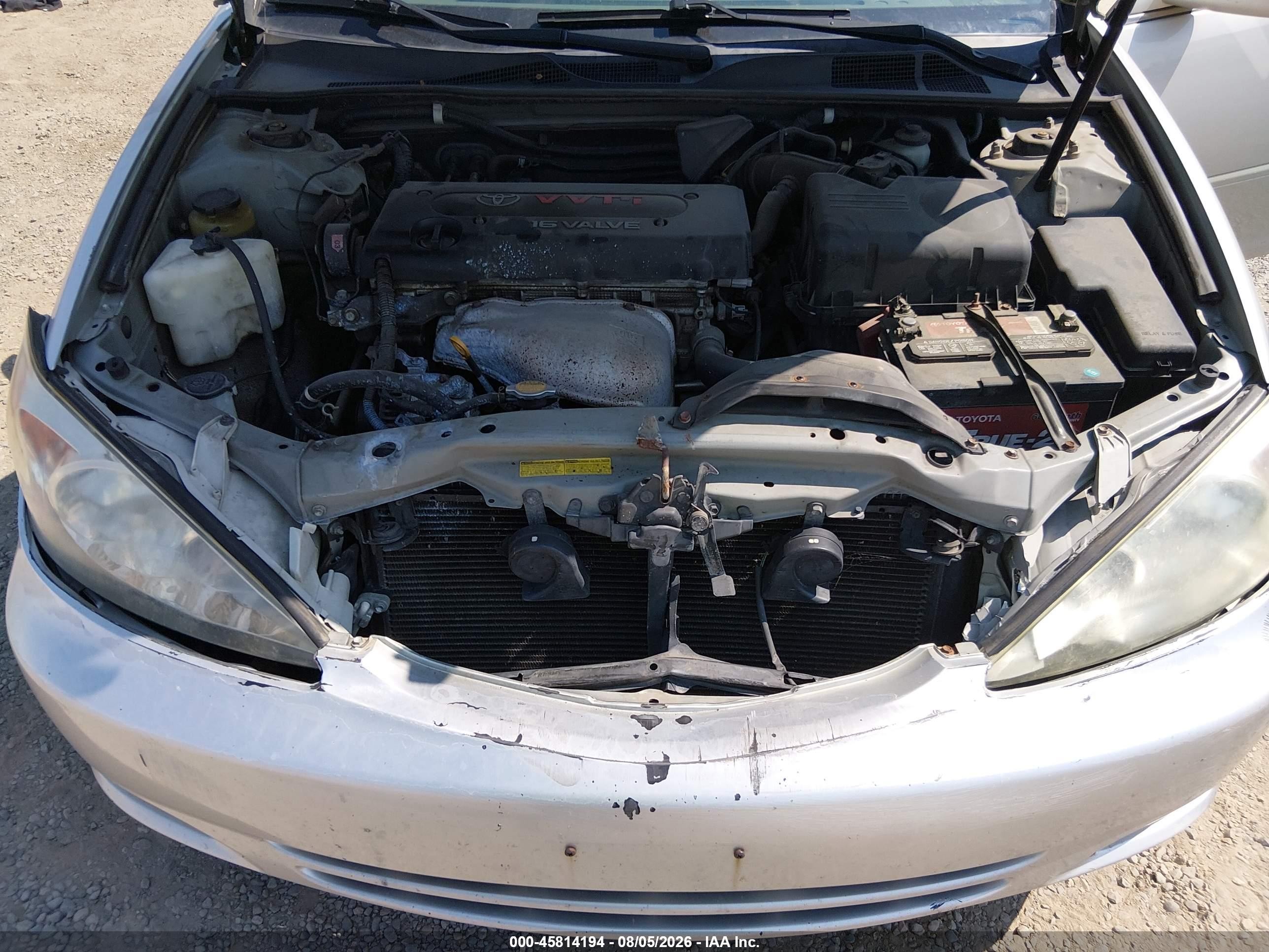 2002 Toyota Camry Le Silver vin: 4T1BE32K22U508245