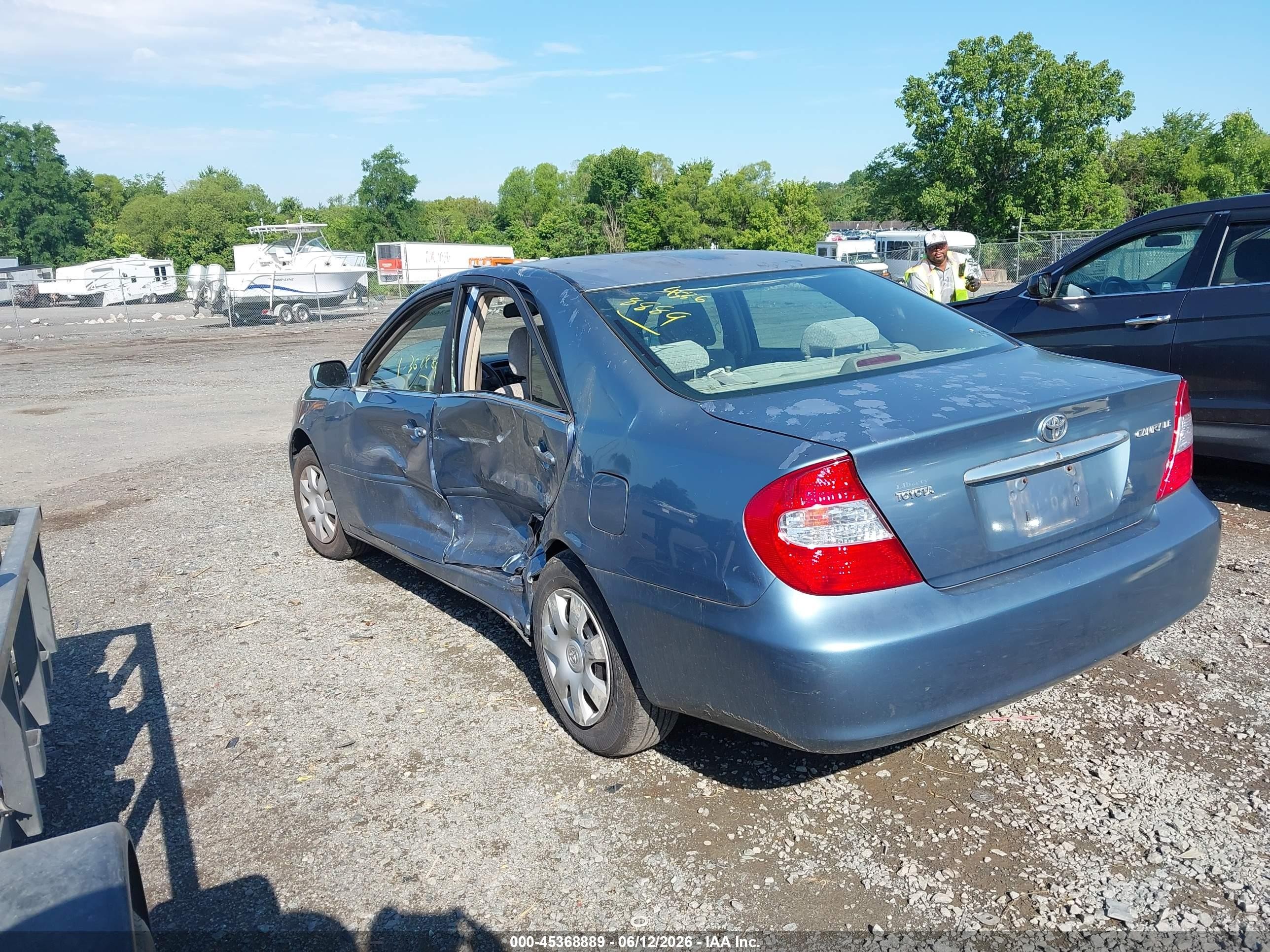 2002 Toyota Camry Le Blue vin: 4T1BE32K22U516118