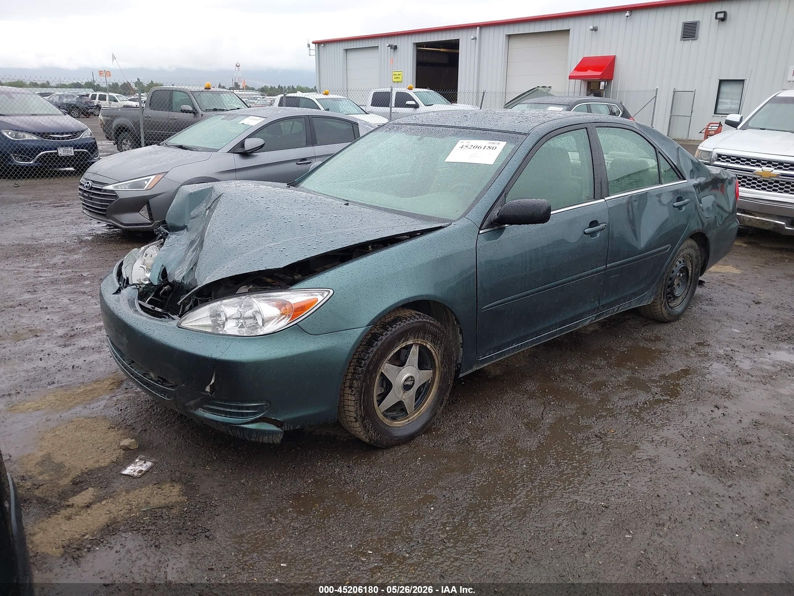 2002 Toyota Camry Le Green vin: 4T1BE32K22U555503