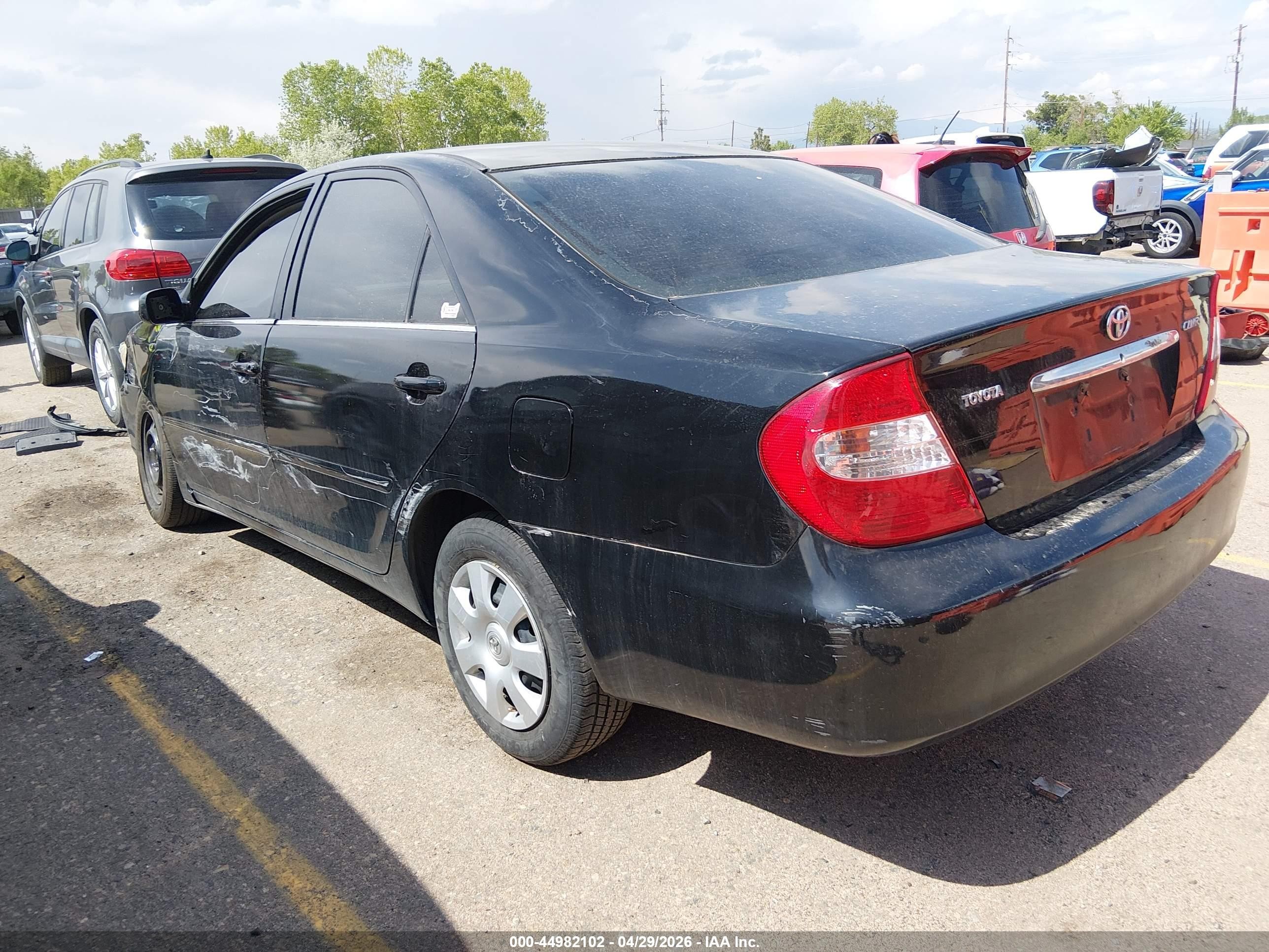 2002 Toyota Camry Le Черный vin: 4T1BE32K22U561477