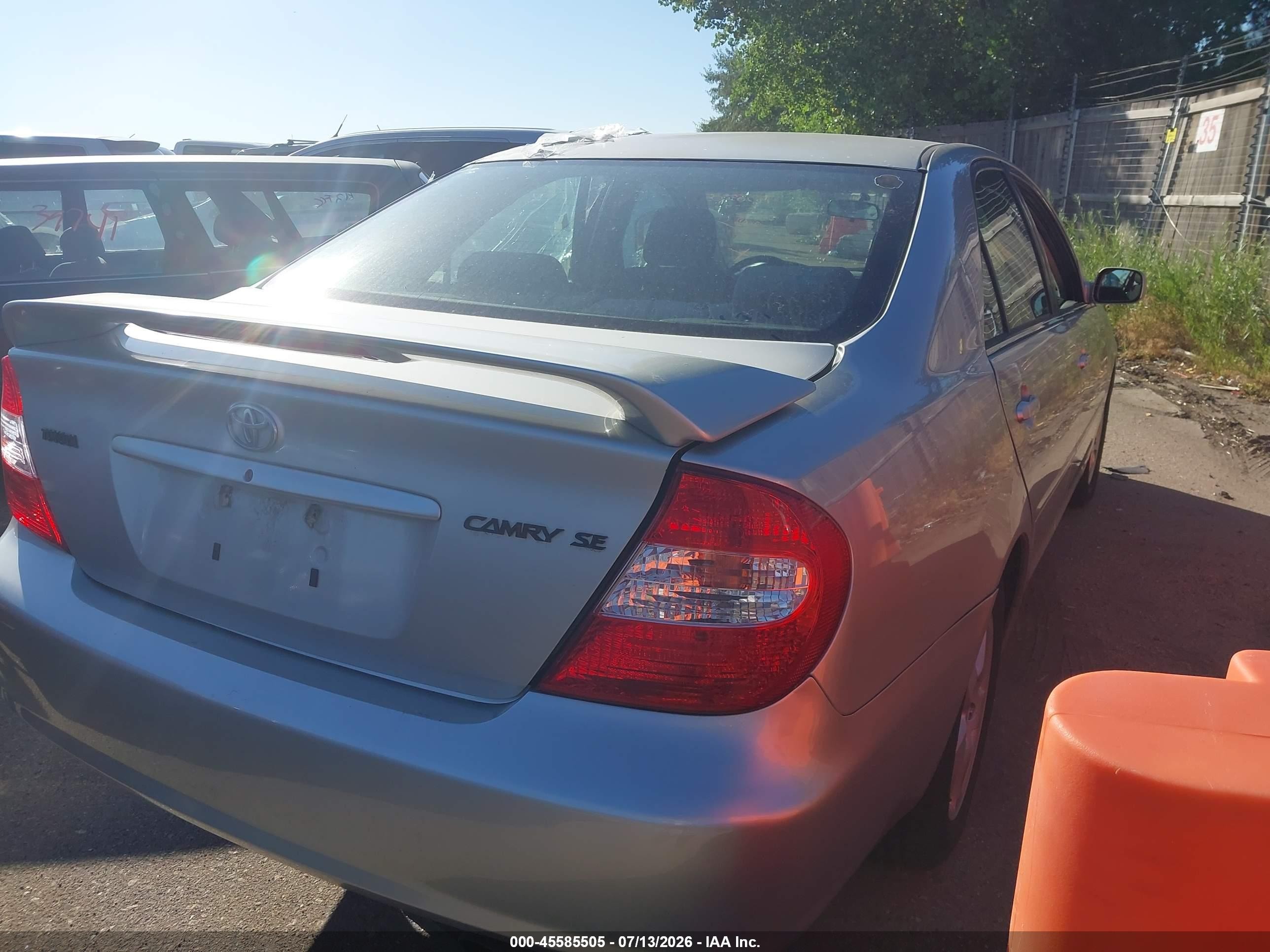 2003 Toyota Camry Se Серебряный vin: 4T1BE32K23U168435