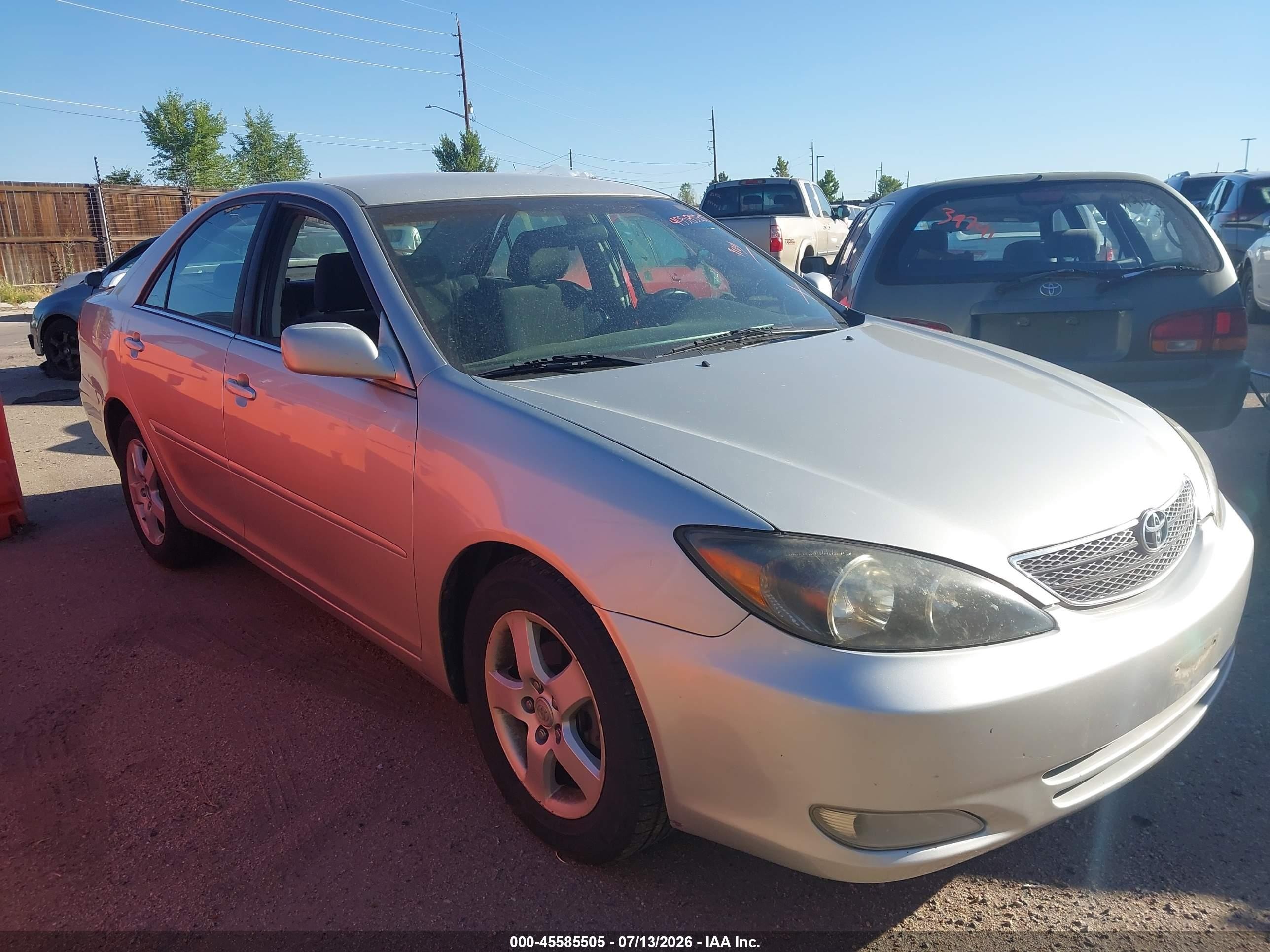 2003 Toyota Camry Se Серебряный vin: 4T1BE32K23U168435