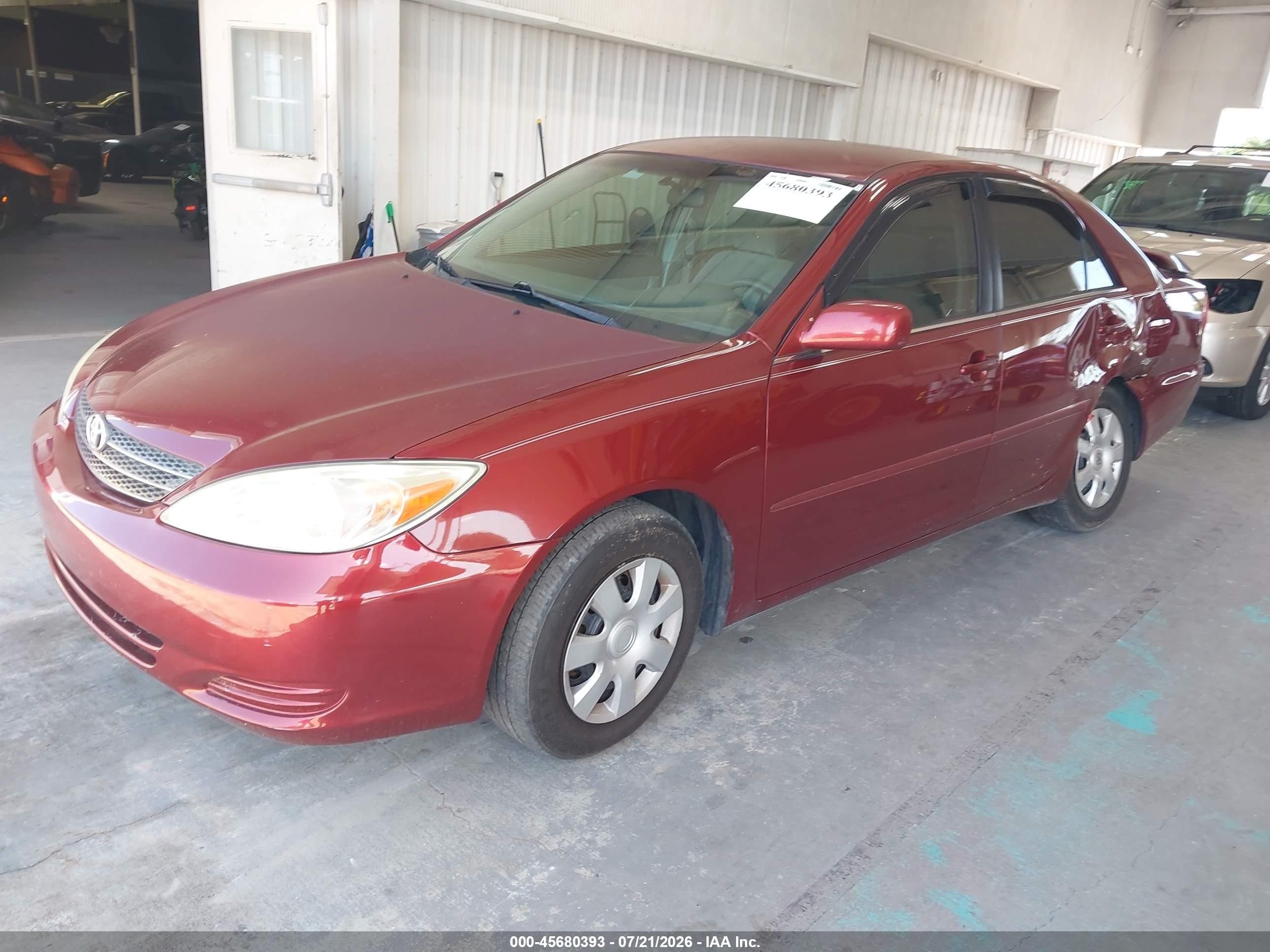 2003 Toyota Camry Le Burgundy vin: 4T1BE32K23U242906