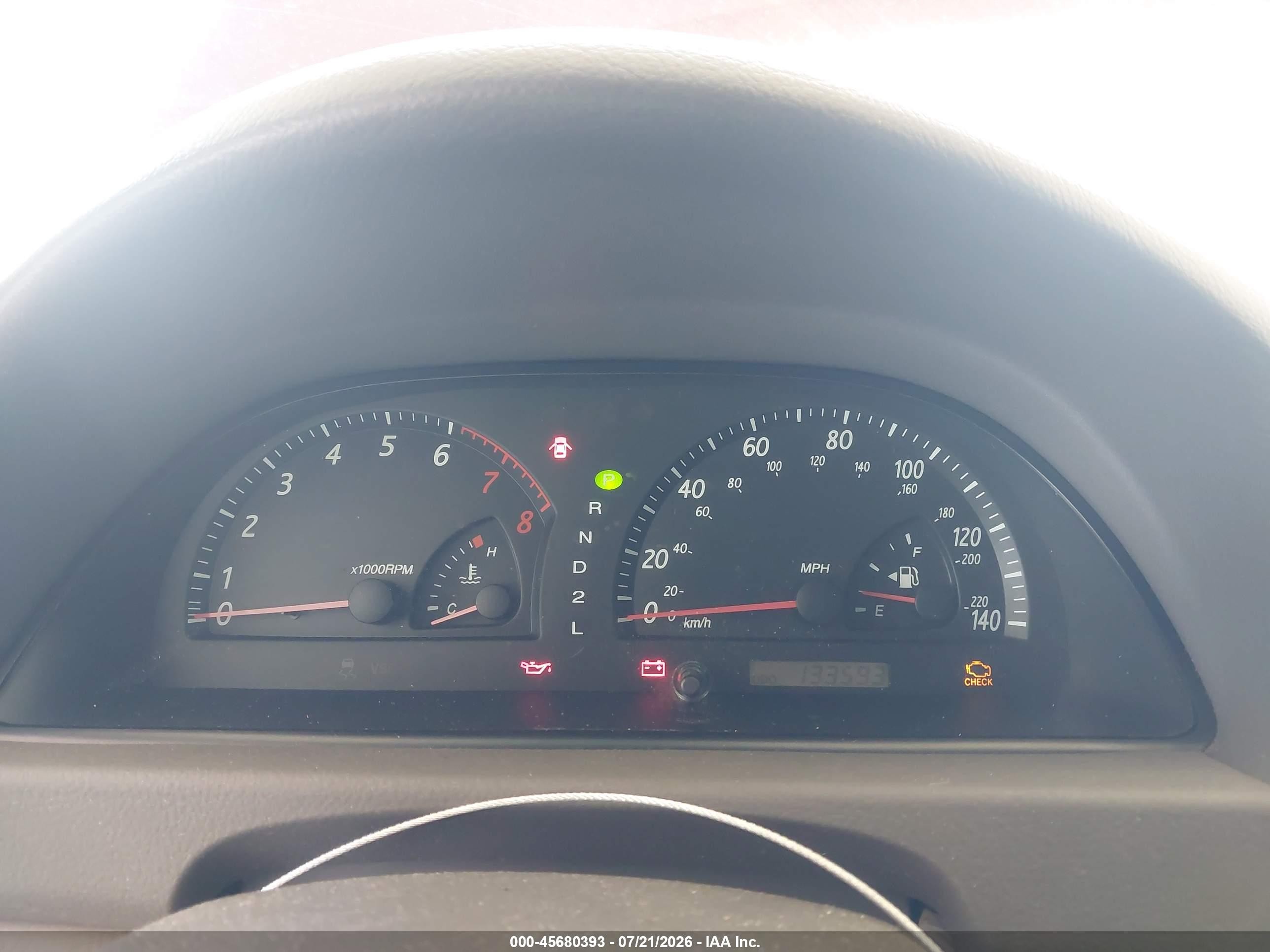 2003 Toyota Camry Le Burgundy vin: 4T1BE32K23U242906